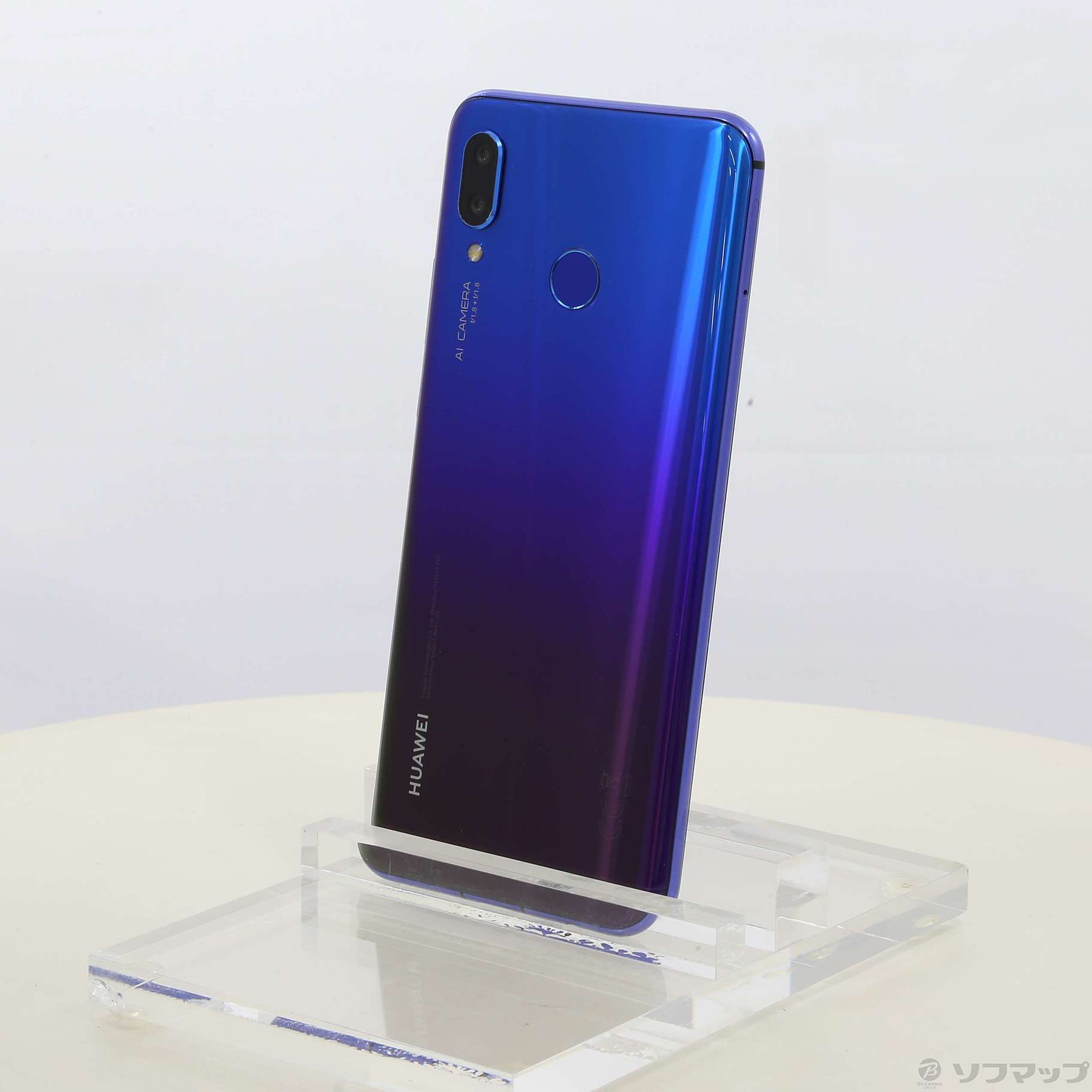 中古】HUAWEI nova3 128GB アイリスパープル NOVA3 SIMフリー