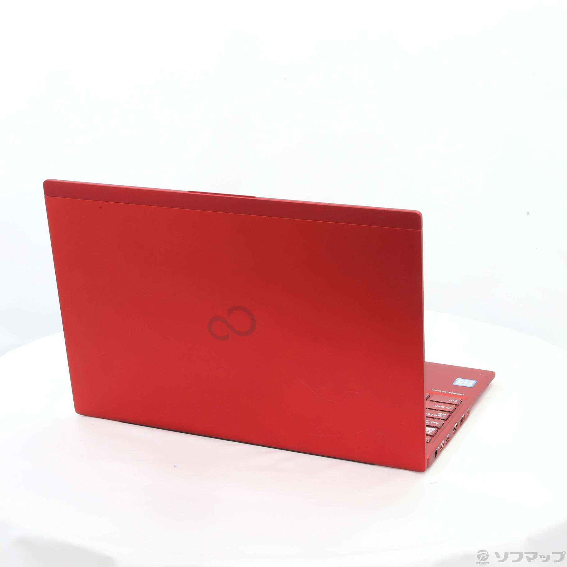 中古】〔展示品〕 LIFEBOOK UH75／D2 FMVU75D2R ガーネットレッド 