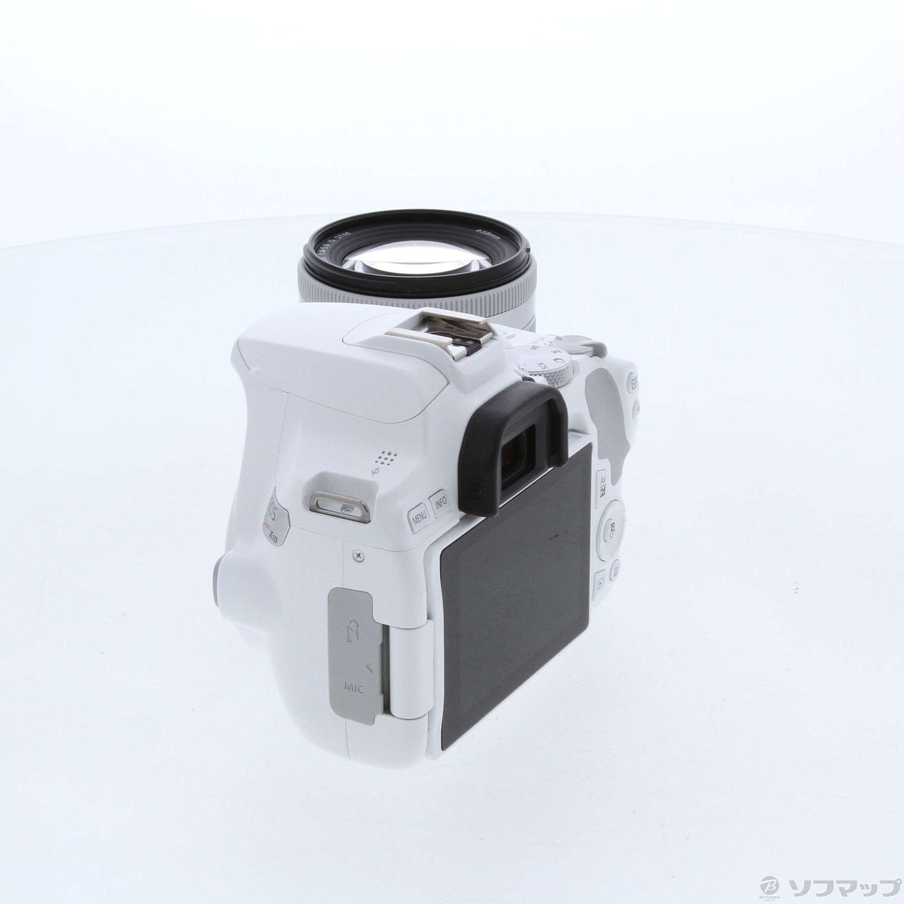 中古】〔展示品〕 EOS Kiss X10 (ホワイト) EF-S18-55 IS STM レンズ 