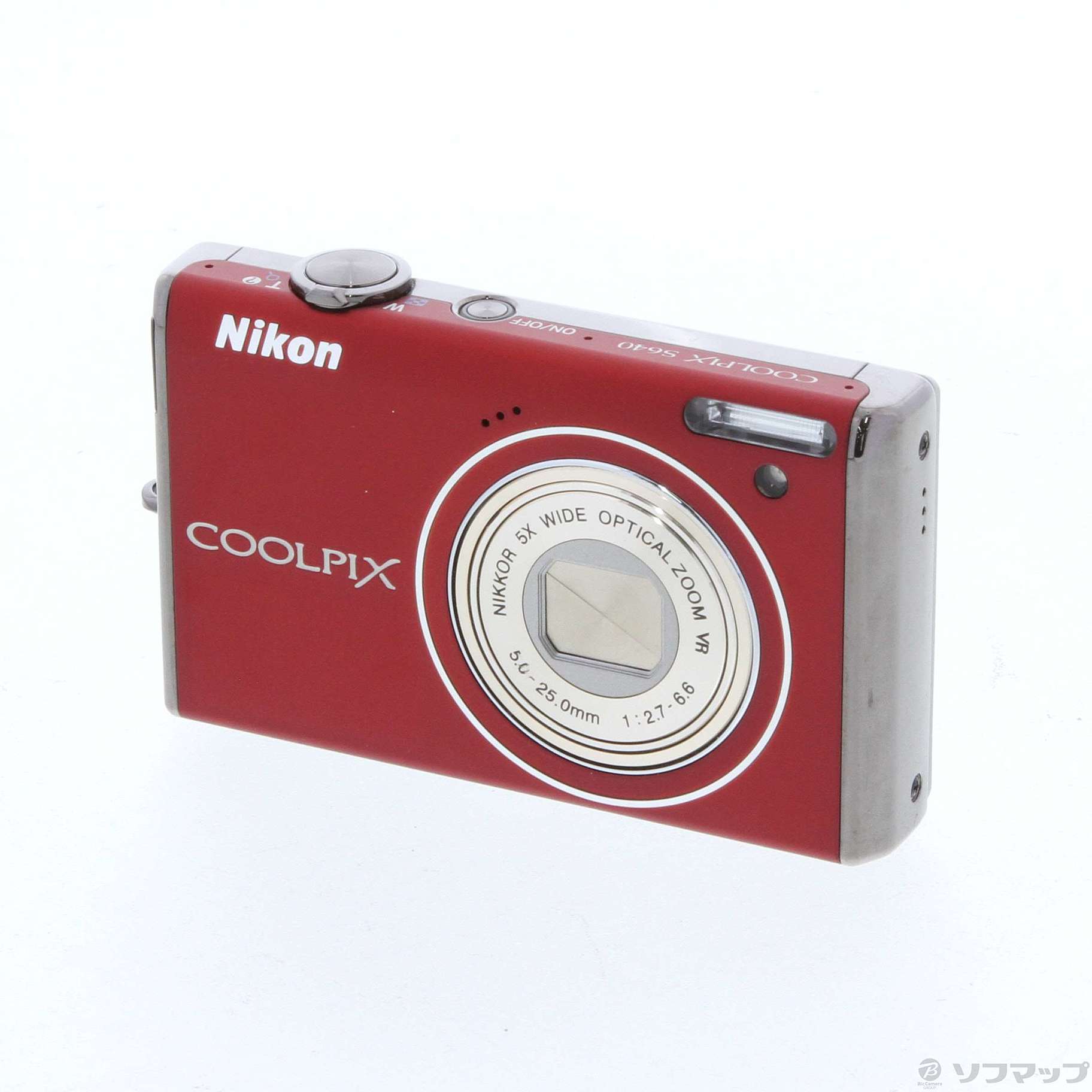 COOLPIX S640 (1200万画素／5倍ズーム／プライムレッド)