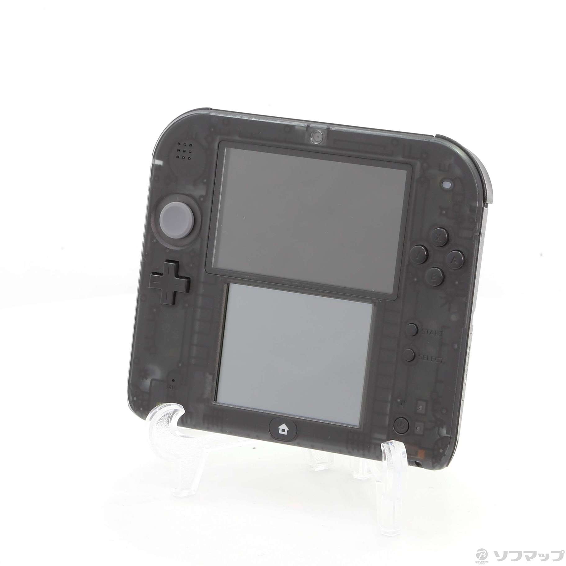 ラッピング無料】 ニンテンドー 2DS クリアブラック ケース付き 