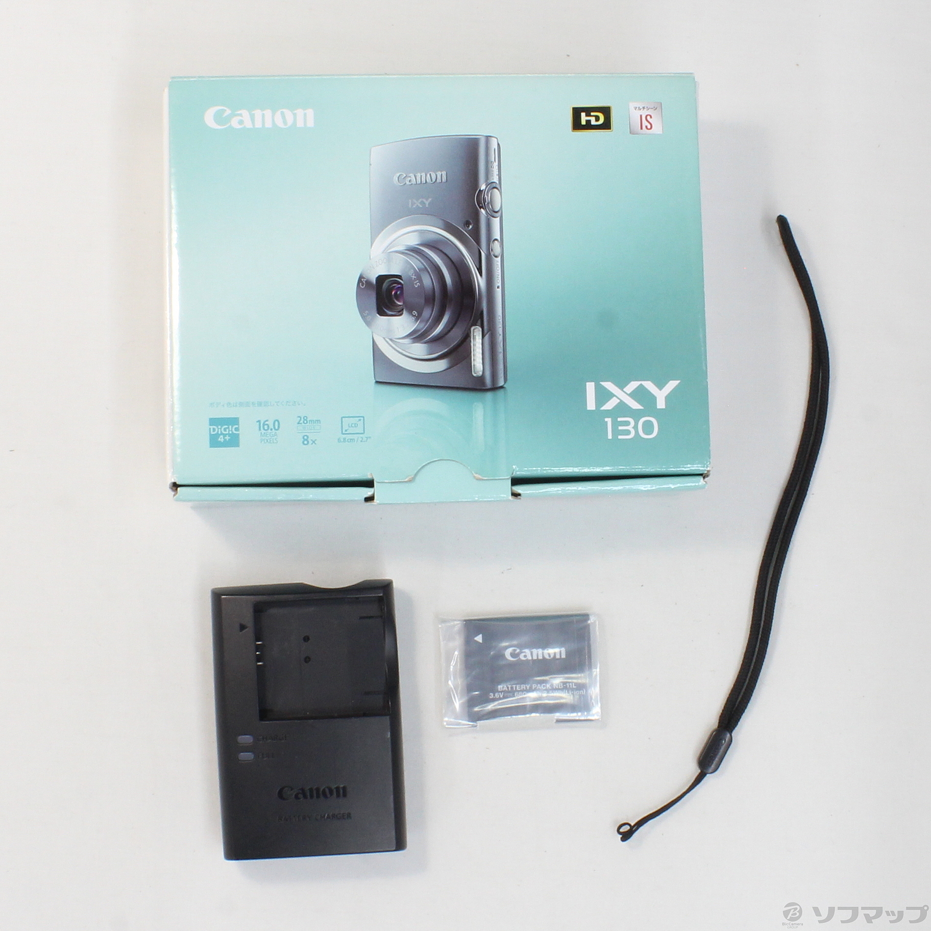 中古】IXY 130 (GY) (1600万画素／8倍／グレー／SDXC) [2133031845062