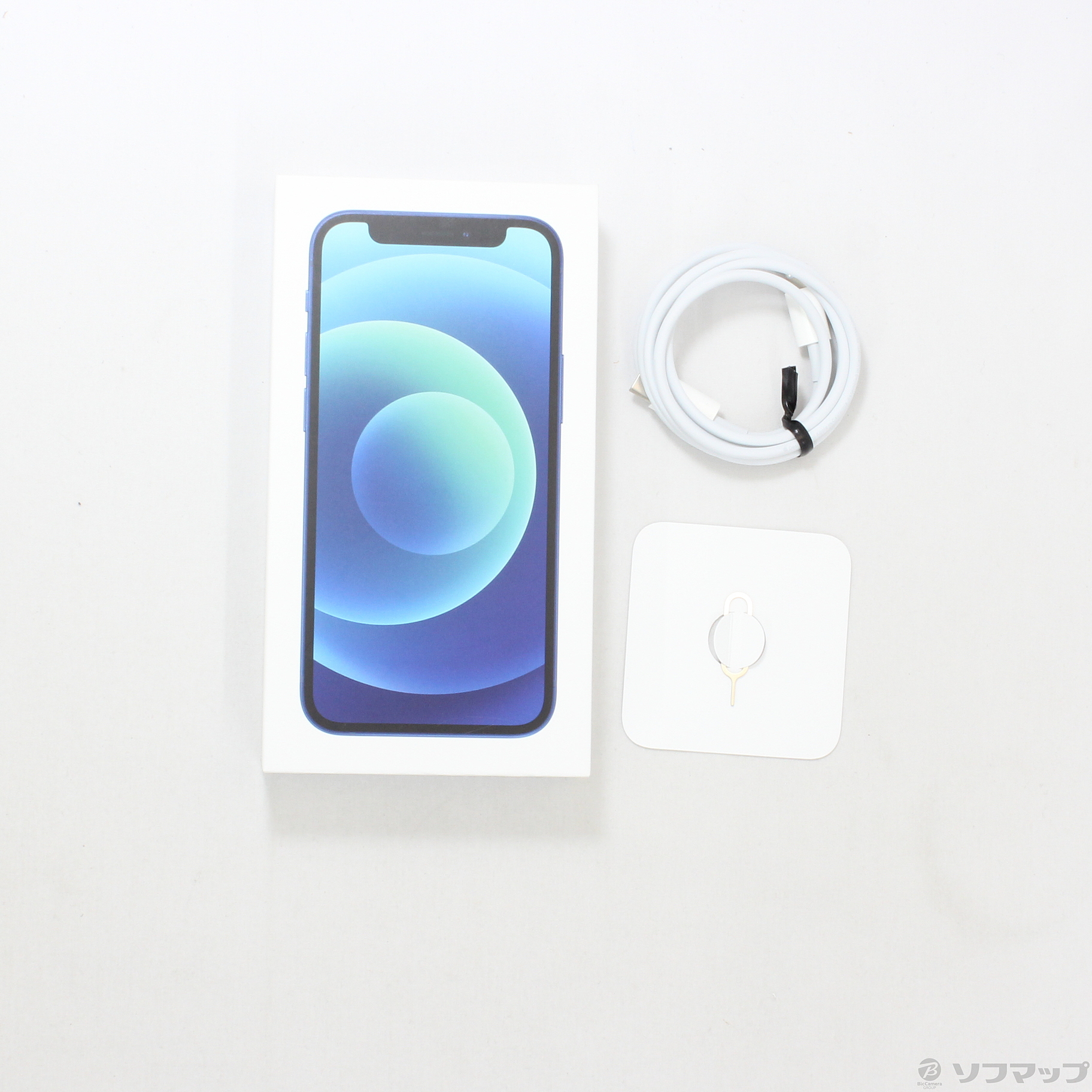 中古】iPhone12 mini 256GB ブルー MGDV3J／A SIMフリー 