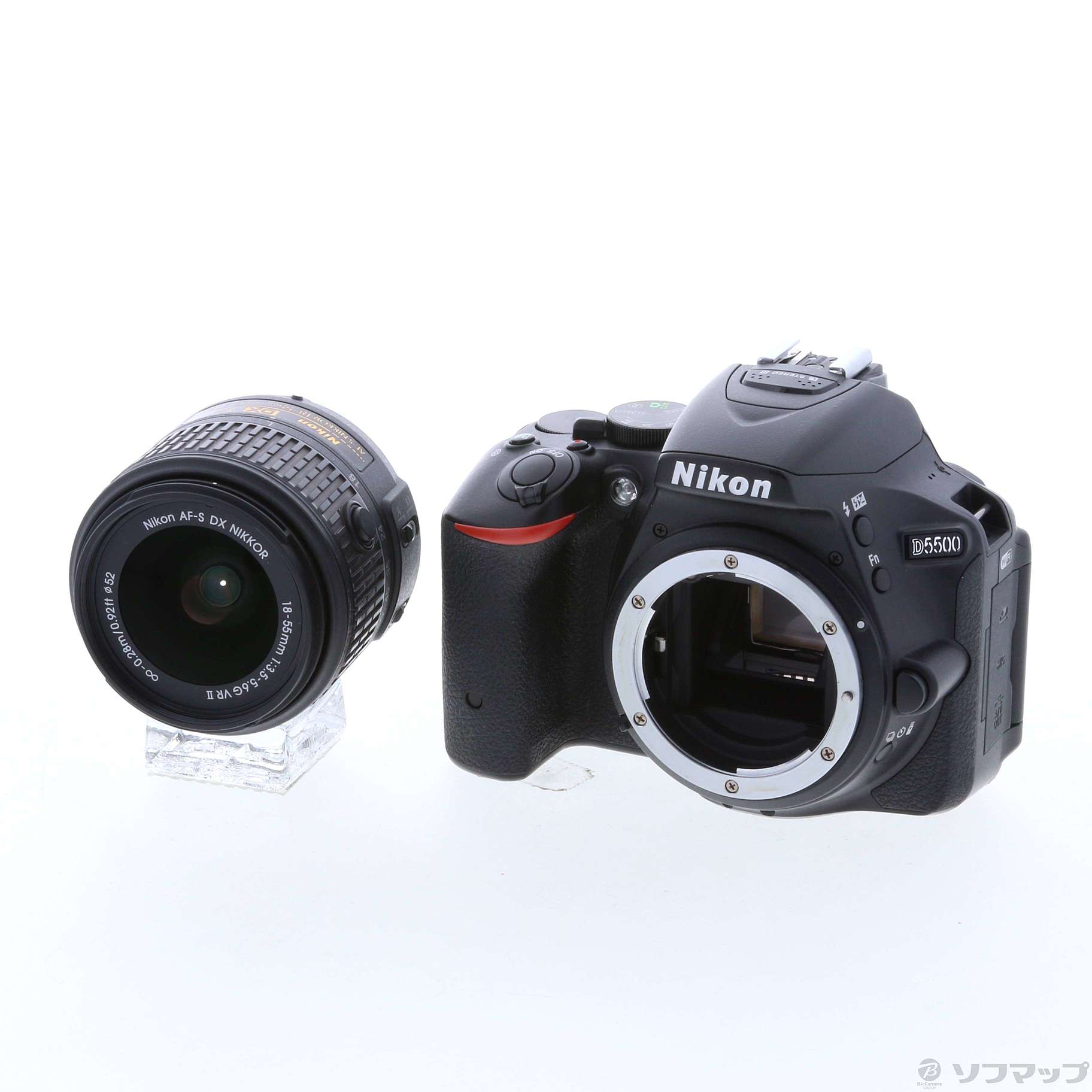 中古】NIKON D5500 18-55 VRII レンズキット ブラック [2133031862274] - リコレ！|ビックカメラグループ  ソフマップの中古通販サイト