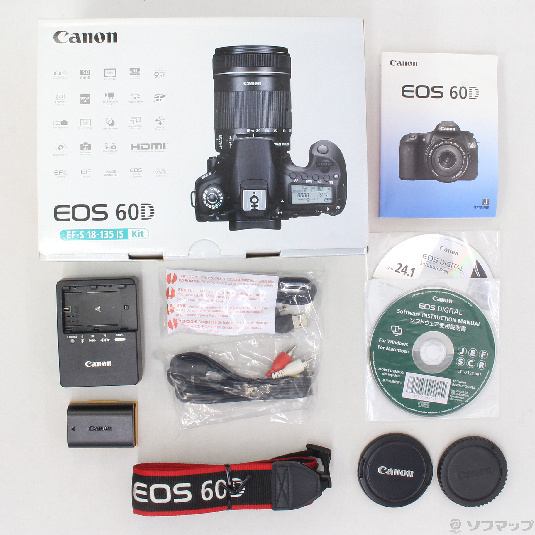 中古】EOS 60D EF-S18-135 IS レンズキット (1800万画素／SDXC 