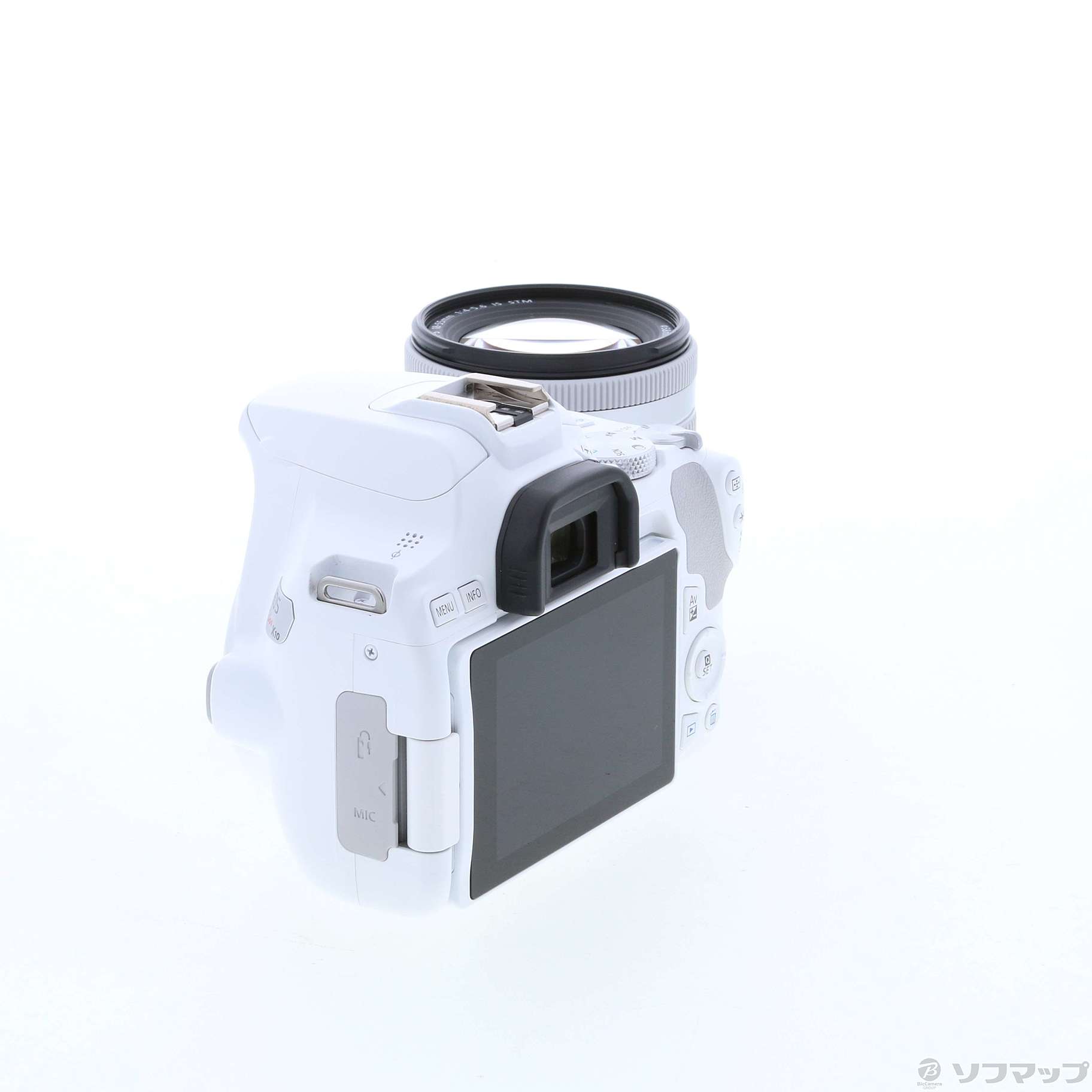 中古】〔展示品〕 EOS Kiss X10 (ホワイト) EF-S18-55 IS STM レンズ