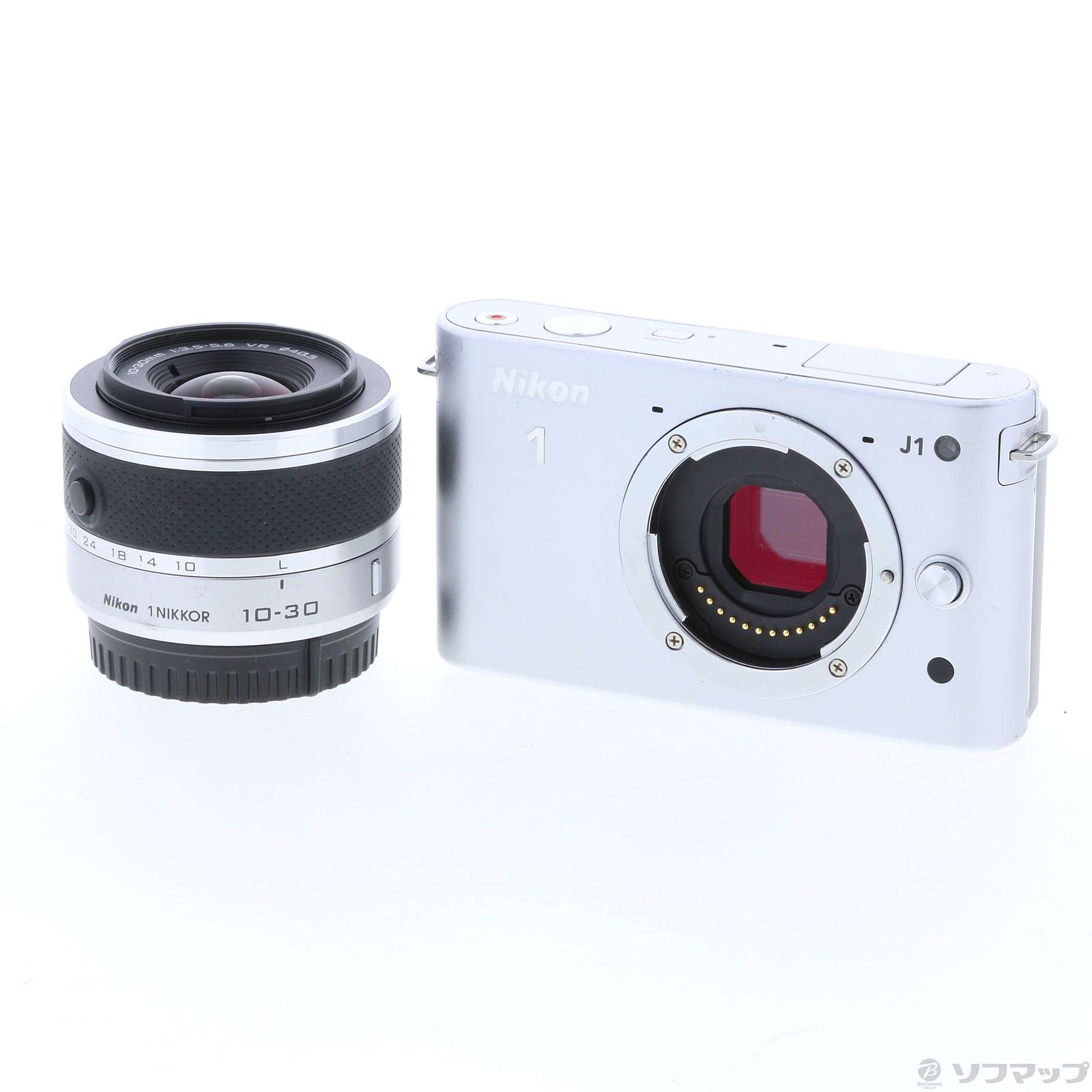 中古】Nikon 1 J1 標準ズームレンズキット (1010万画素／シルバー ...
