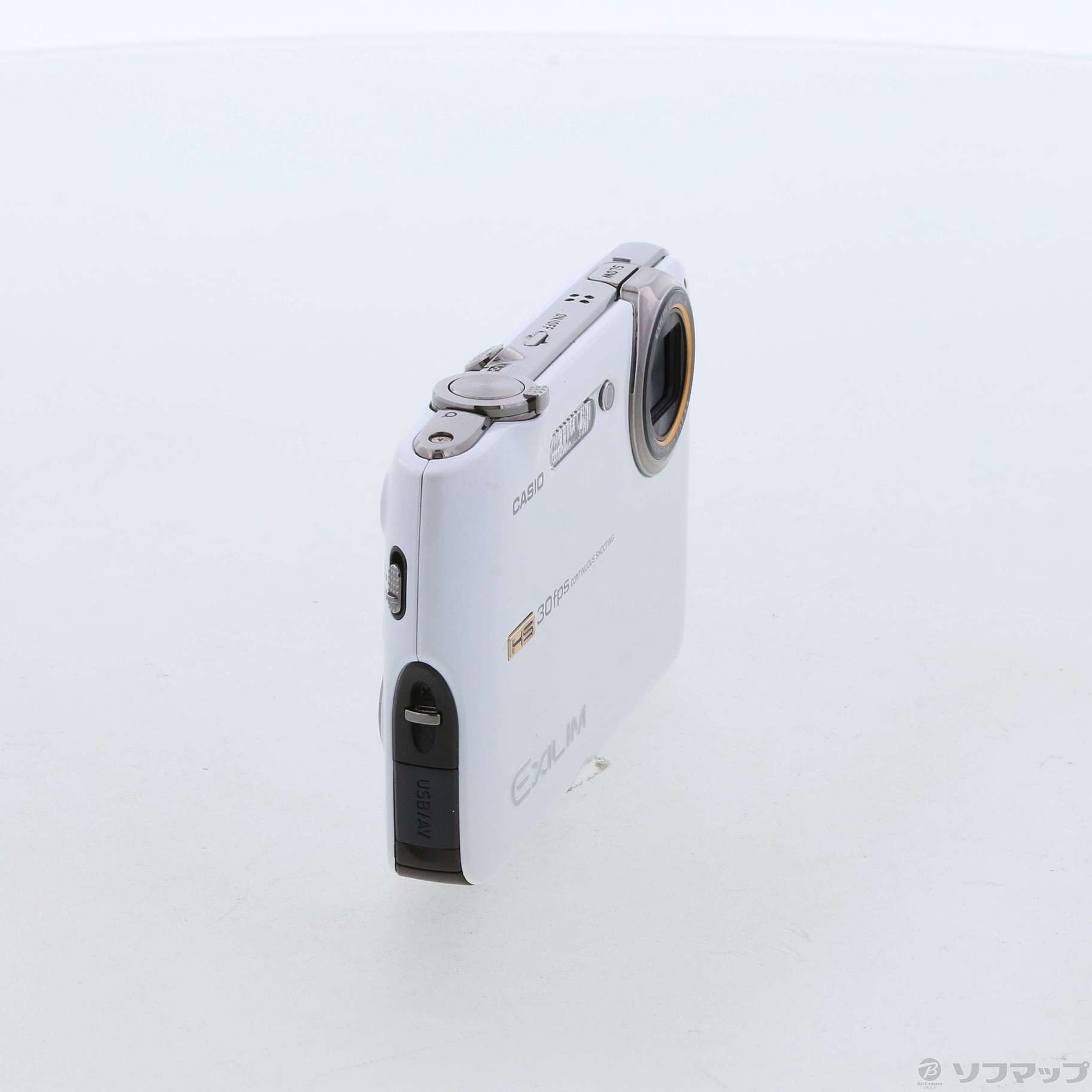 中古 High Speed Exilim Ex Fs10swe 910万画素 3倍ズーム ホワイト 2133031939969 リコレ ソフマップの中古通販サイト