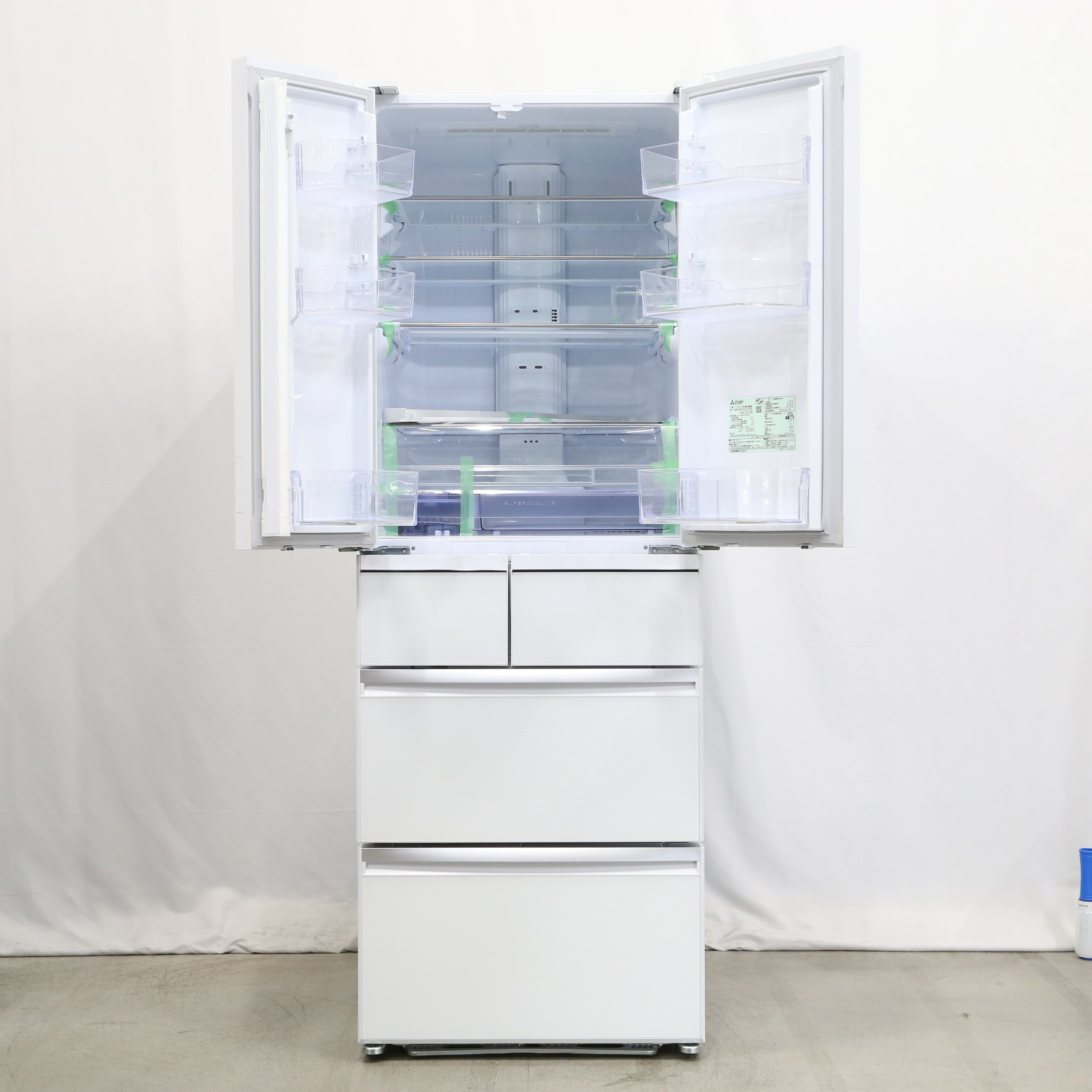 三菱電機 冷蔵庫 600L 大容量 MR-WX60F-W クリスタルホワイト - 冷蔵庫
