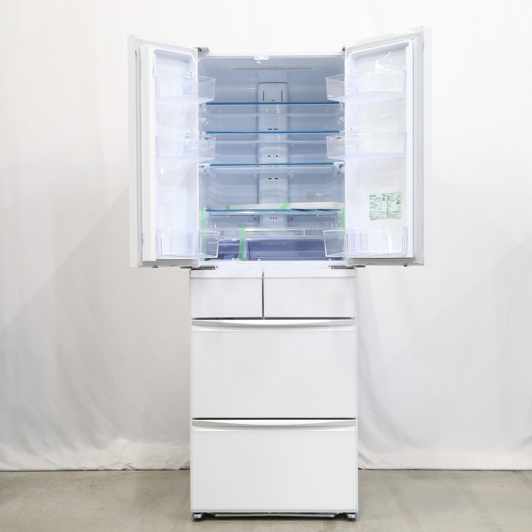 中古】〔展示品〕冷蔵庫 MXシリーズ クリスタルホワイト MR-MX46G-W