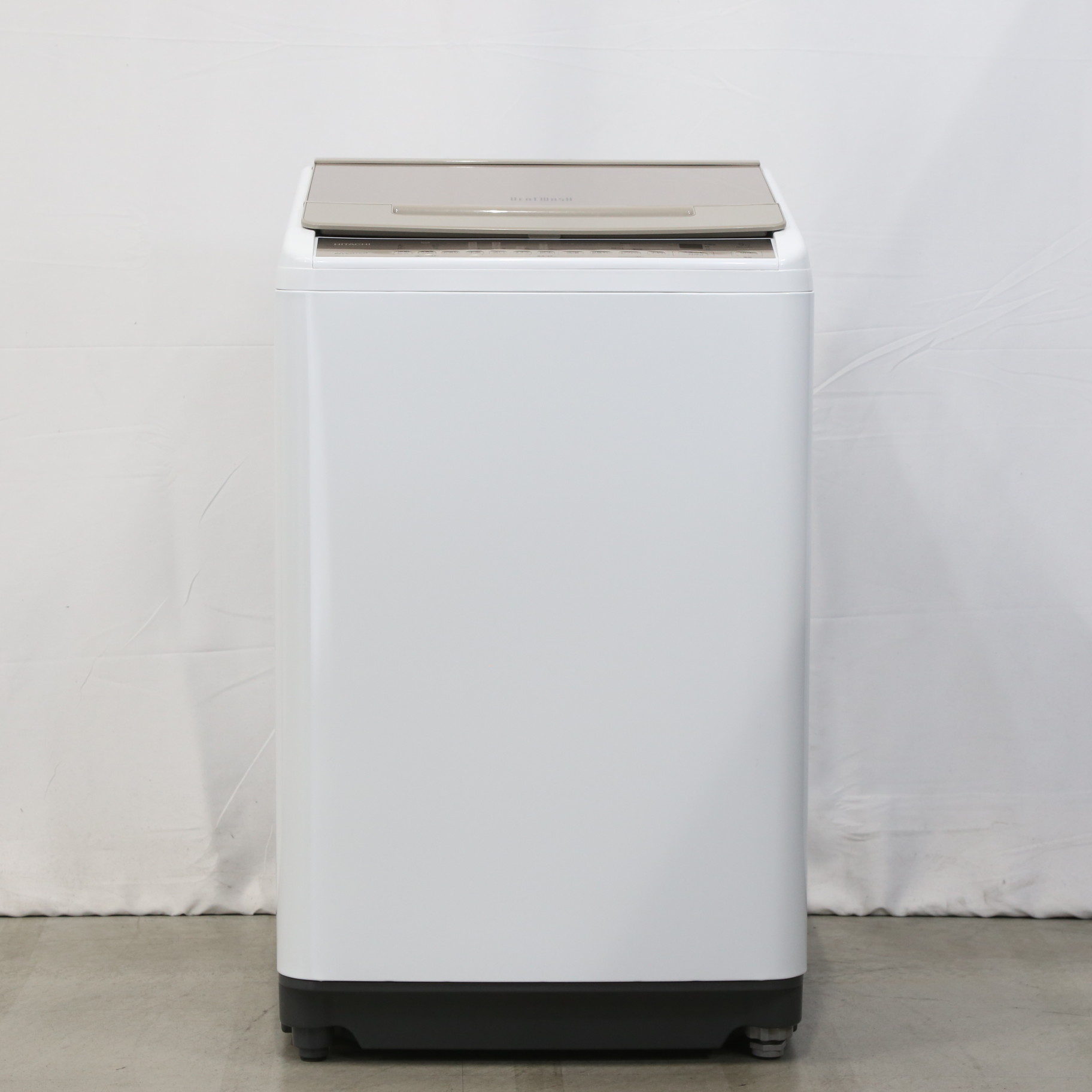 〔展示品〕全自動洗濯機 ビートウォッシュ シャンパン BW-V90F-N ［洗濯9.0kg ／乾燥機能無 ／上開き］