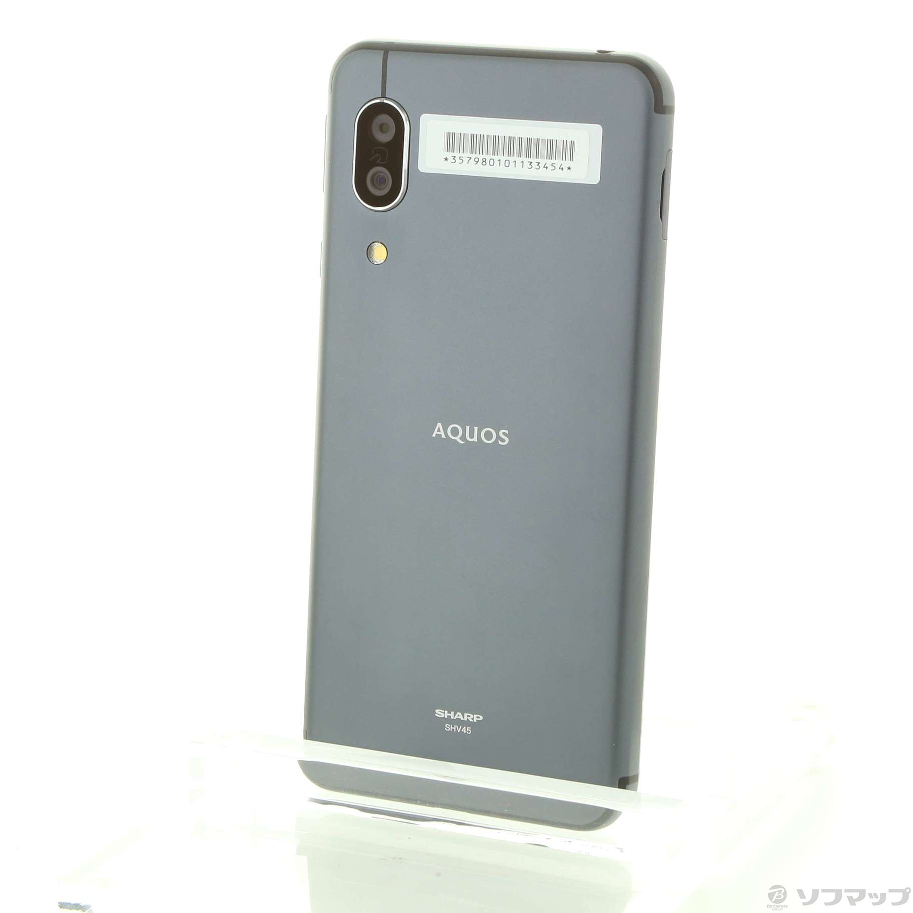 中古】AQUOS sense3 64GB ブラック SHV45K auロック解除SIMフリー 
