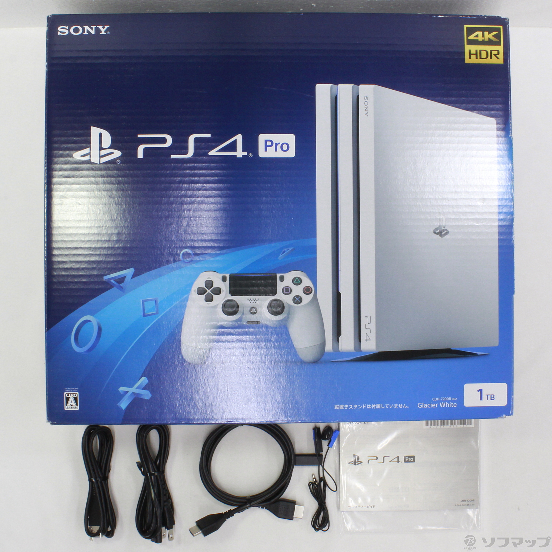 新品 PS4 Pro グレイシャー・ホワイト 1TBゲームソフト/ゲーム機本体