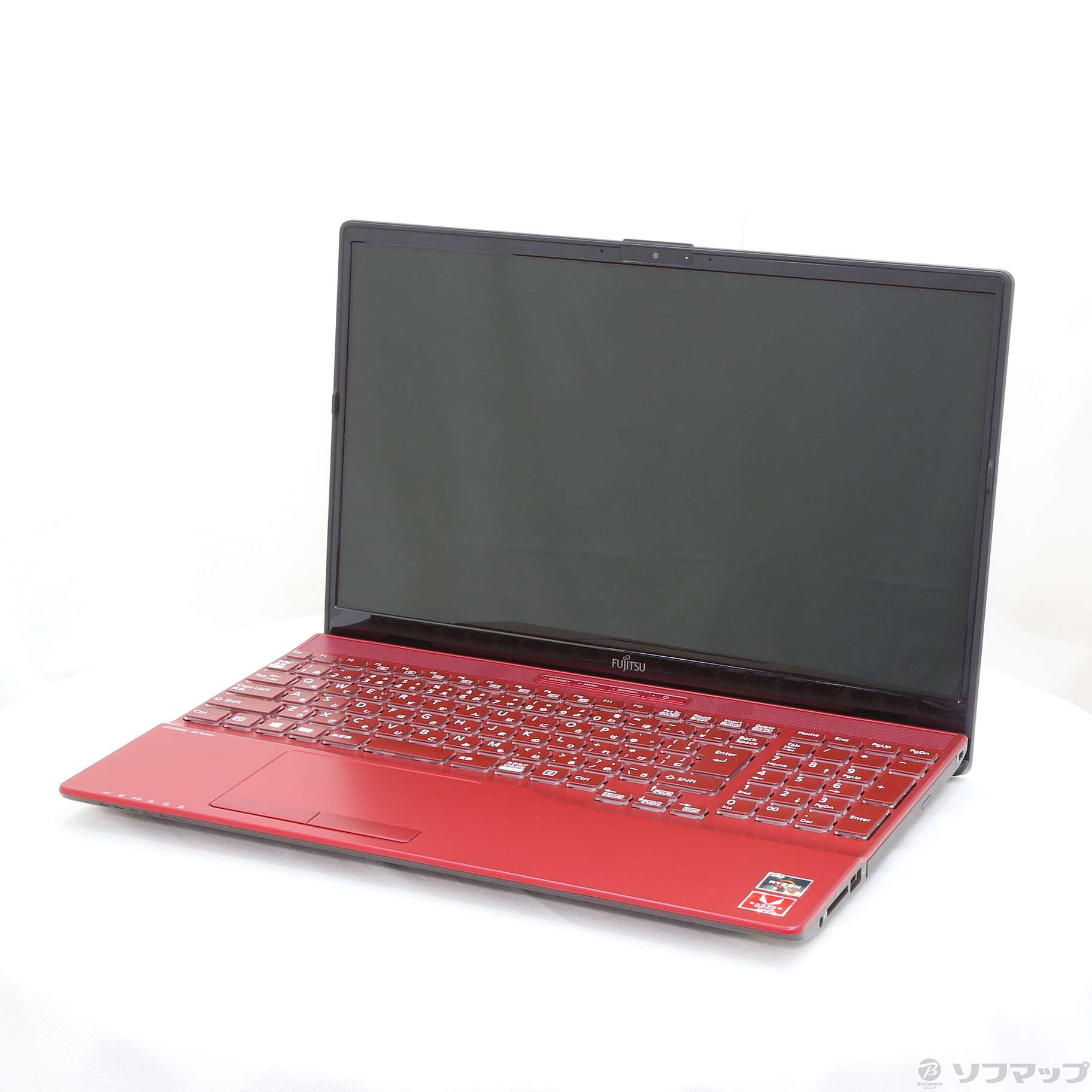 中古】〔展示品〕 LIFEBOOK AH43／E3 FMVA43E3R ガーネットレッド 〔Windows 10〕 ◇04/05(月)新入荷！  [2133032142085] - リコレ！|ビックカメラグループ ソフマップの中古通販サイト