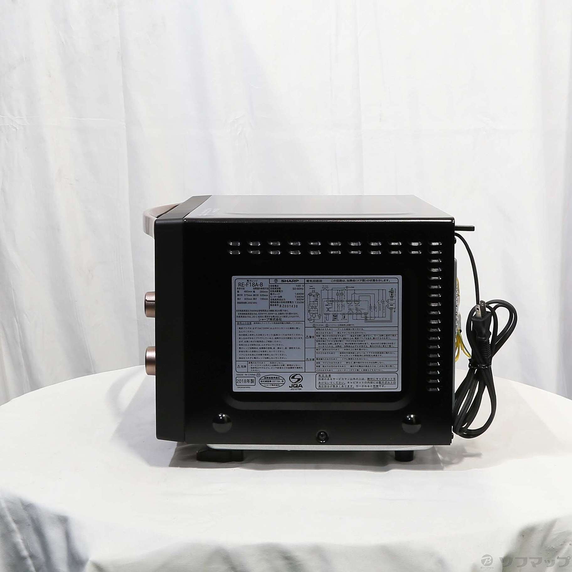 中古】〔展示品〕オーブンレンジ ブラック RE-F18A-B ［18L