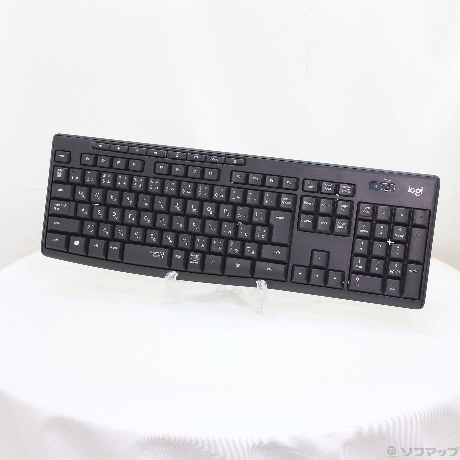 〔展示品〕 サイレント ワイヤレスキーボード K295GP グラファイト