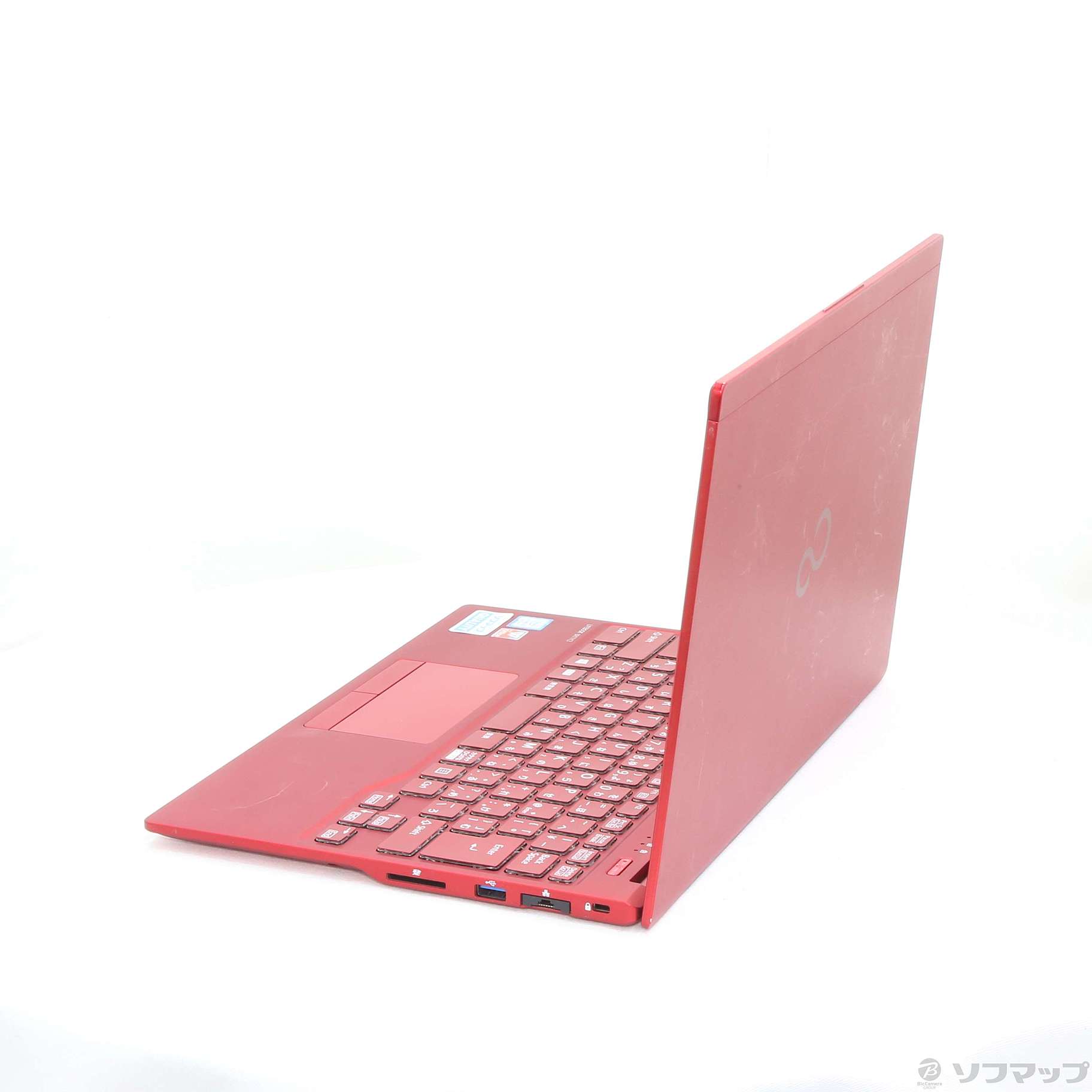 中古】LIFEBOOK UH77／C3 FMVU77C3RC ガーネットレッド 〔Windows 10