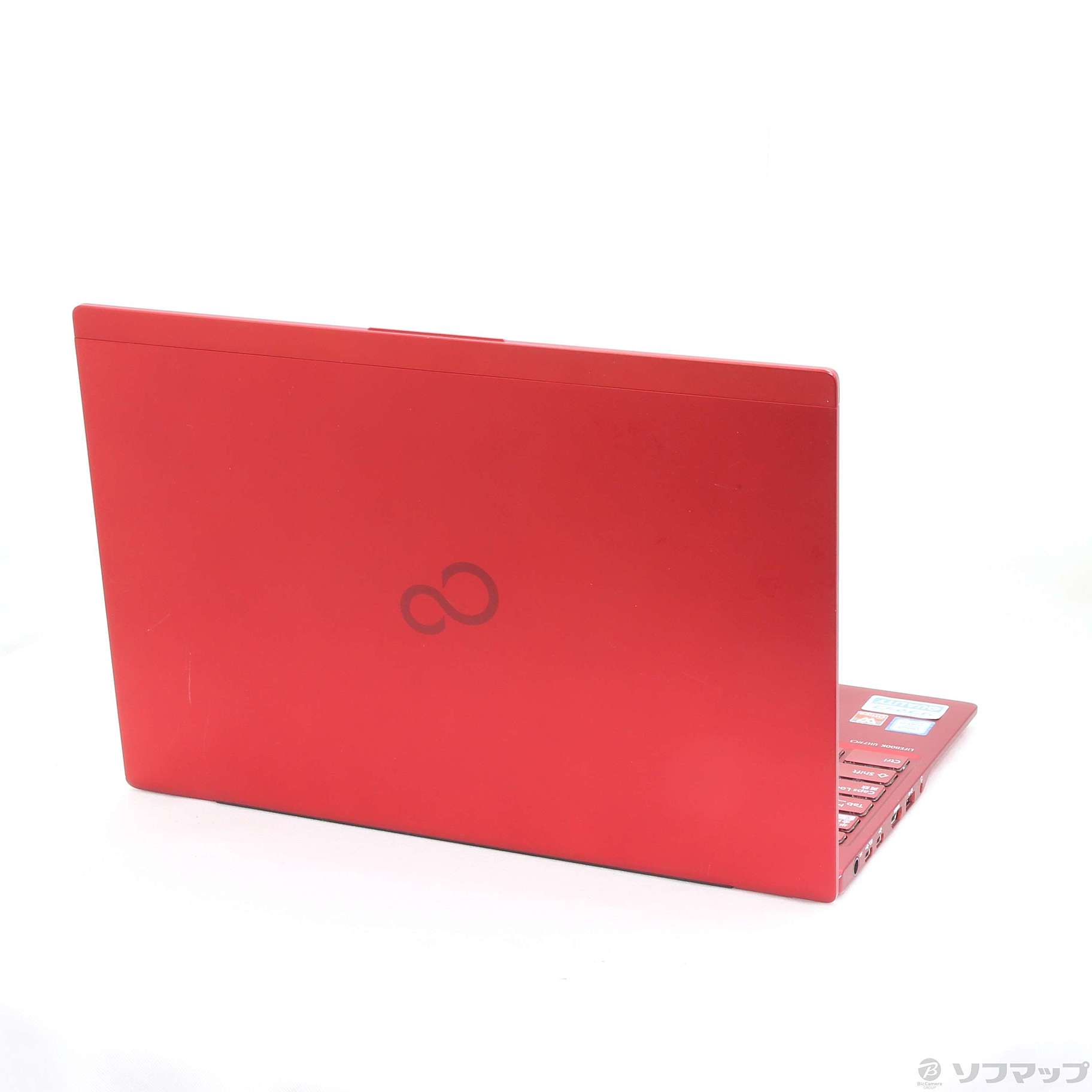 中古】LIFEBOOK UH77／C3 FMVU77C3RC ガーネットレッド 〔Windows 10