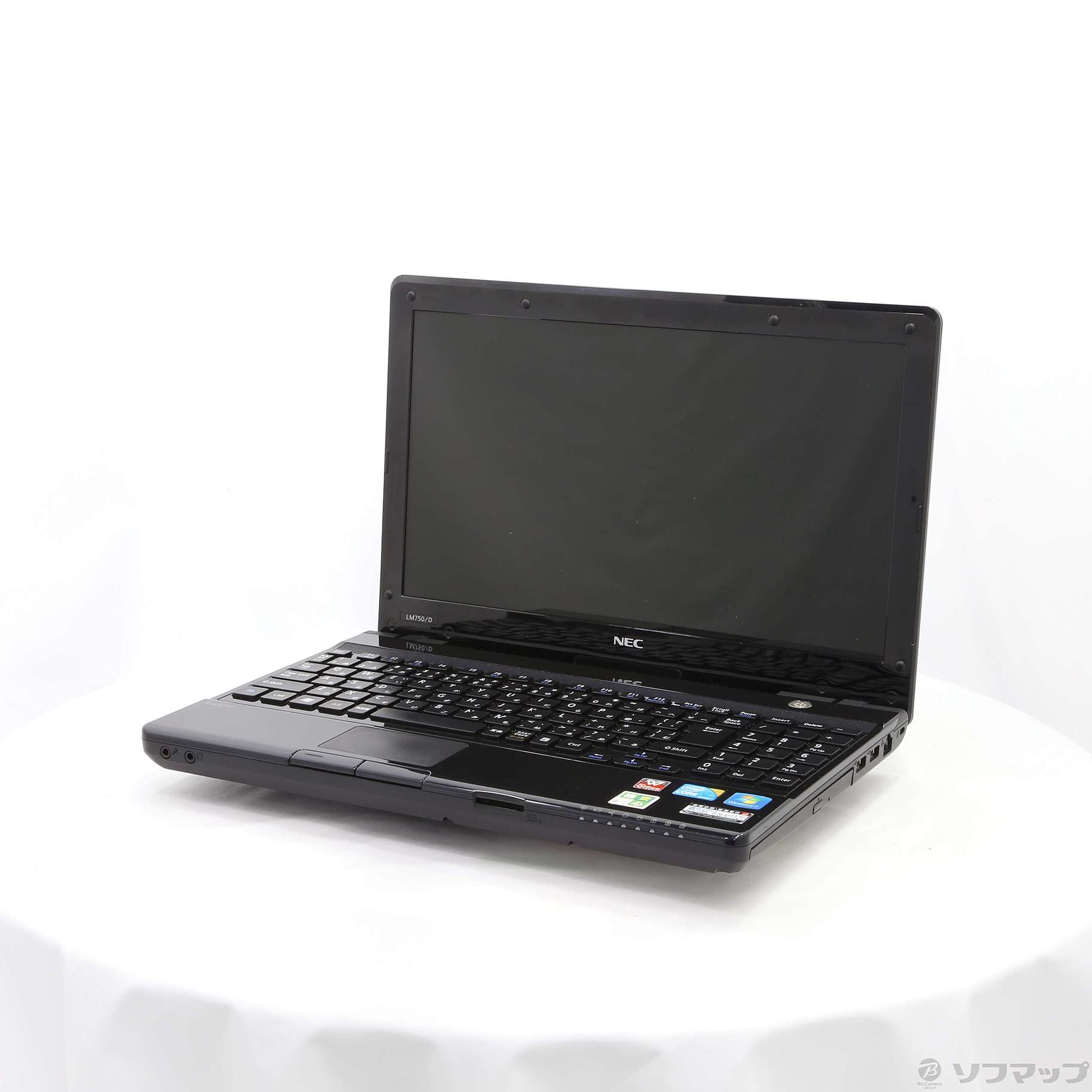 格安安心パソコン LaVie M LM750／DS6B PC-LM750DS6B コスモブラック