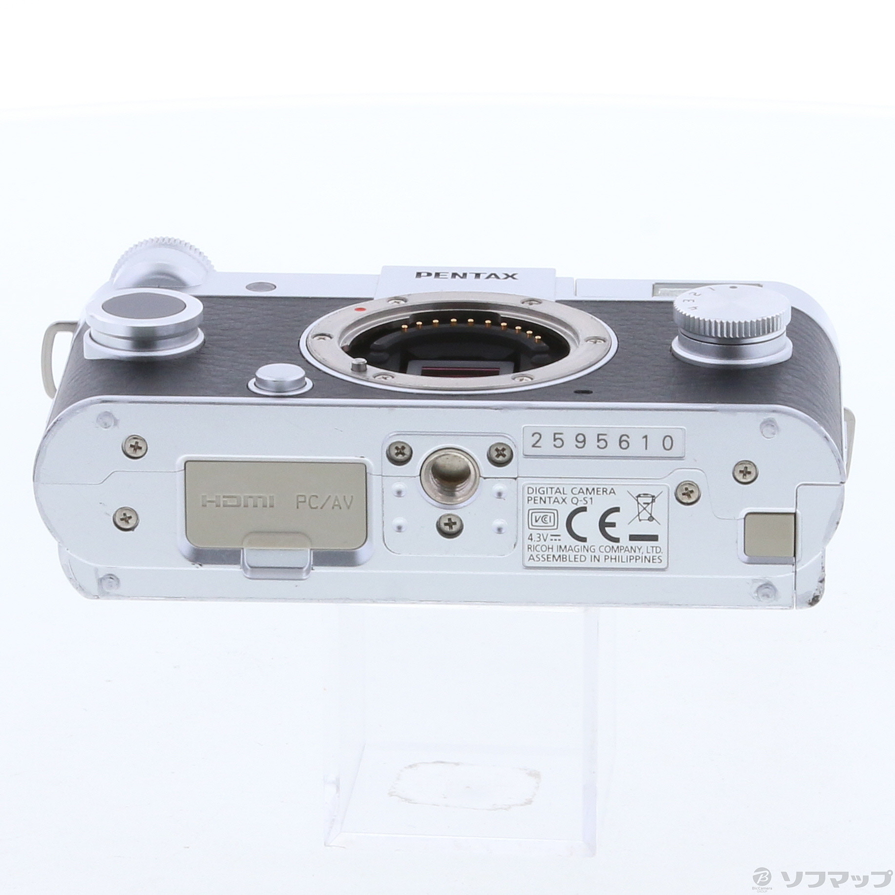 中古】PENTAX Q-S1 ダブルズームキット ブライトシルバー×チャコール