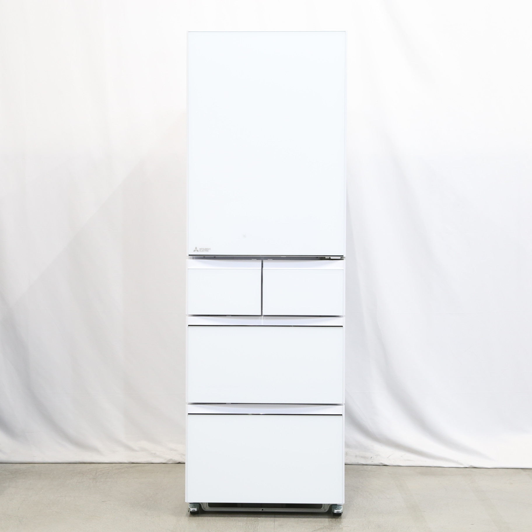 中古】〔展示品〕冷蔵庫 スマート大容量 クリスタルピュアホワイト MR