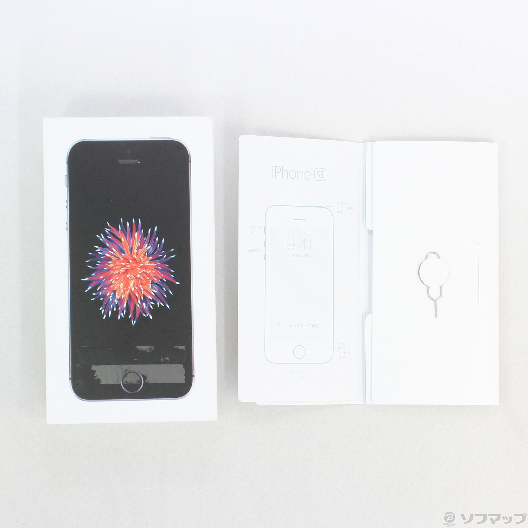 中古】iPhone SE 16GB スペースグレイ MLLN2J／A SIMフリー
