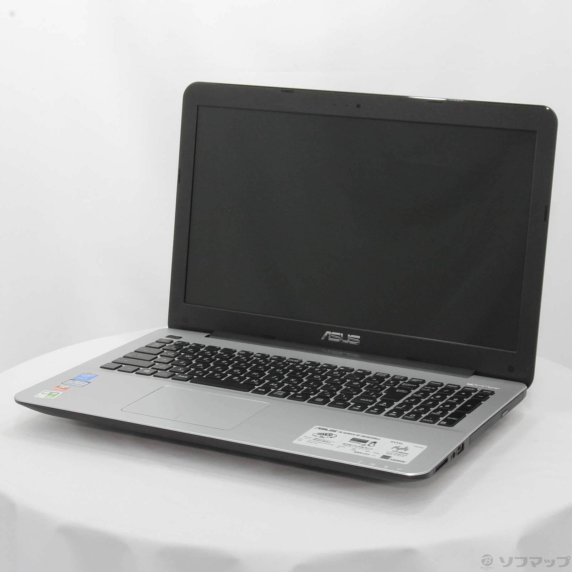 ASUS - 【格安】事務作業ならこれで十分♪ASUSノートパソコン本体　X555LA Amazon.co.jp: ASUS ノートブック X555LA ブラック ( WIN10 Home