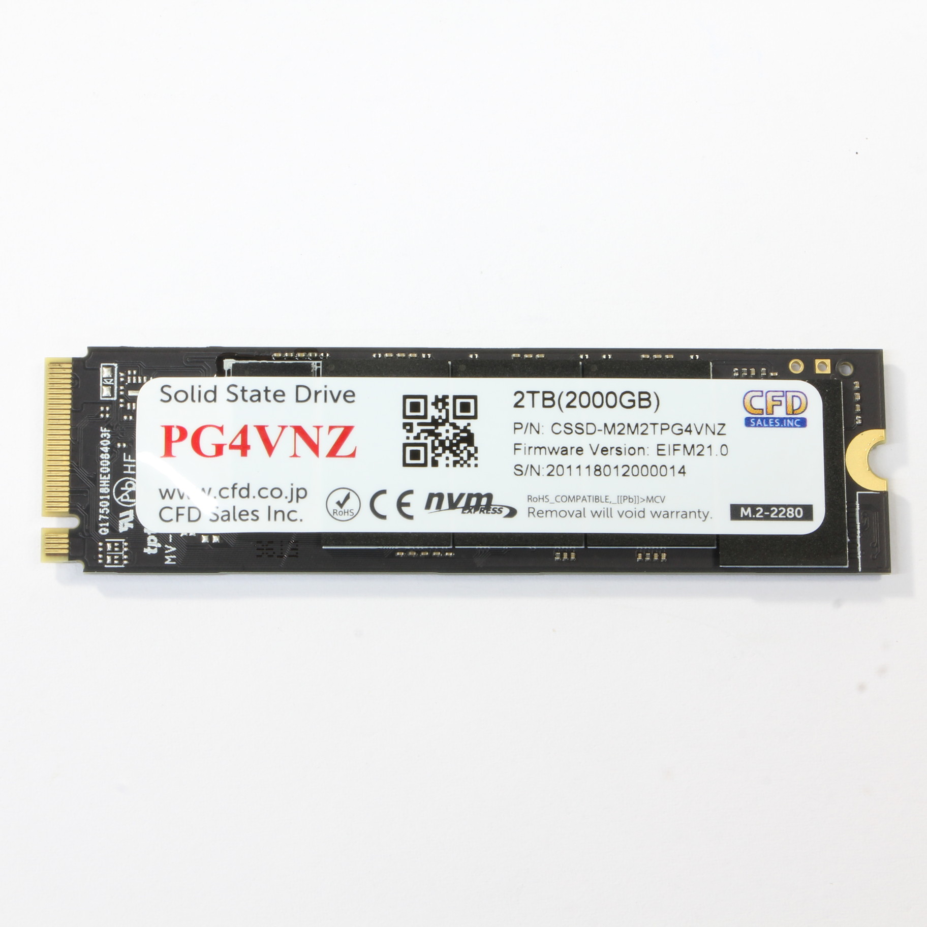パネル 新品未開封 SSD PG4VNZ CSSD-M2M2TPG4VNZ | www.doppocucina.com.br
