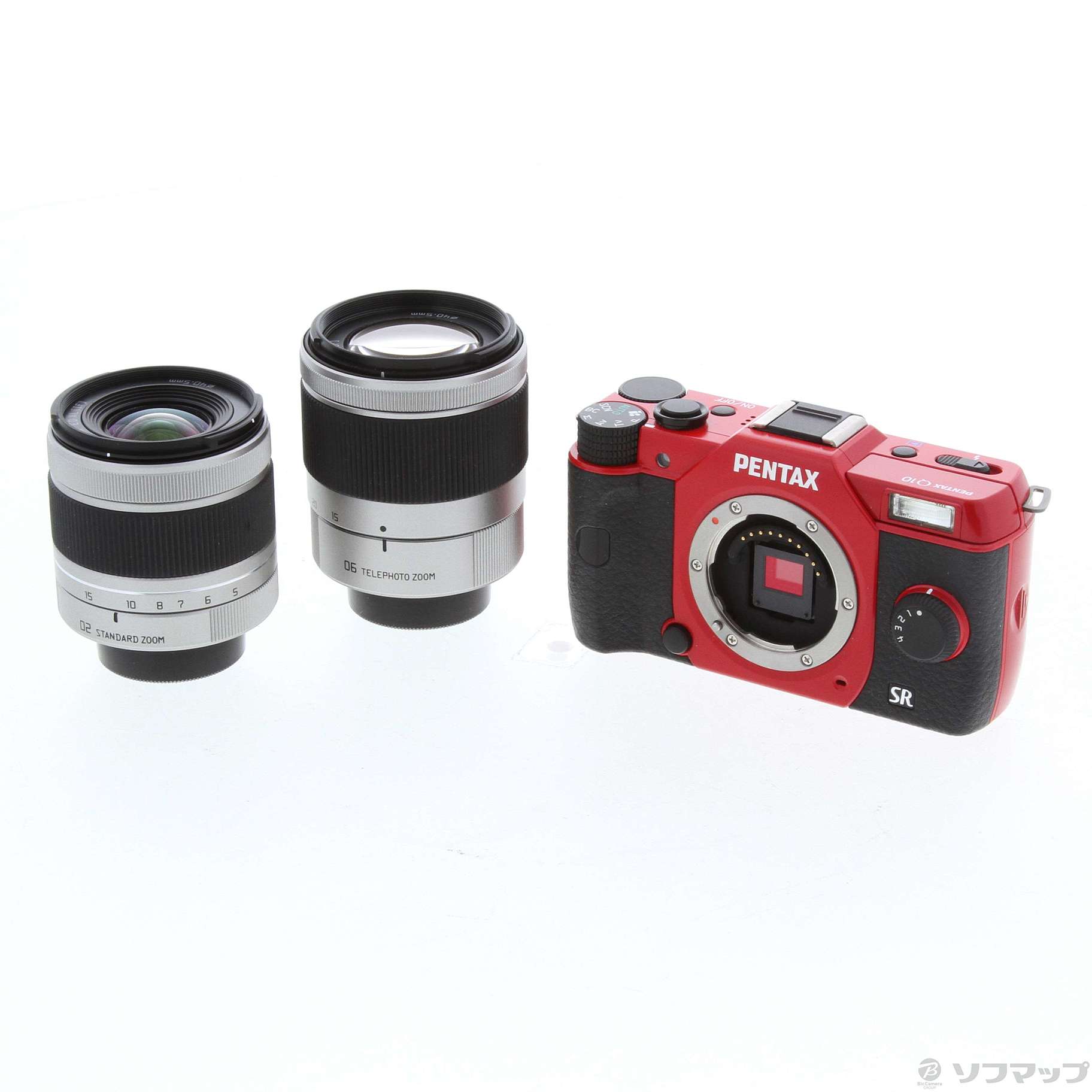 中古】PENTAX Q10 ダブルズームキット レッド (1240万画素／SDXC) ◇06