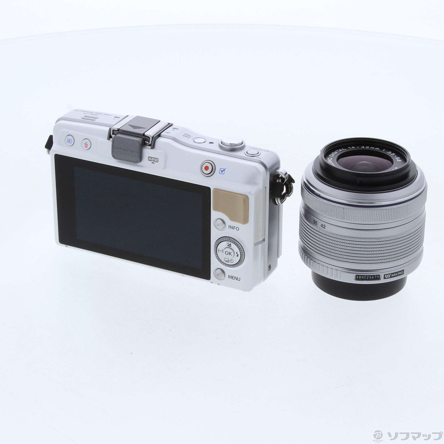 OLYMPUS PEN mini E-PM2 レンズキット　ホワイト Olympus PEN Mini E-PM2 White Mirrorless Camera 16MP Compact Used