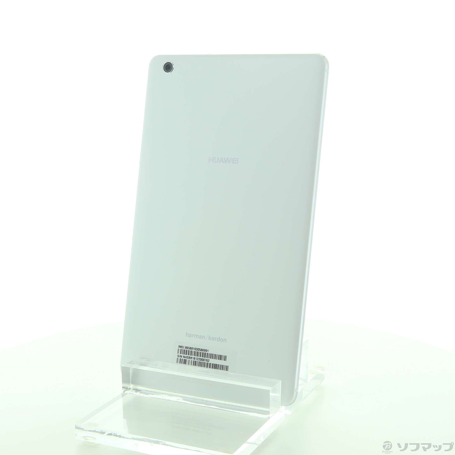 中古】MediaPad M3 Lite s 16GB ホワイト 702HW Y!mobile