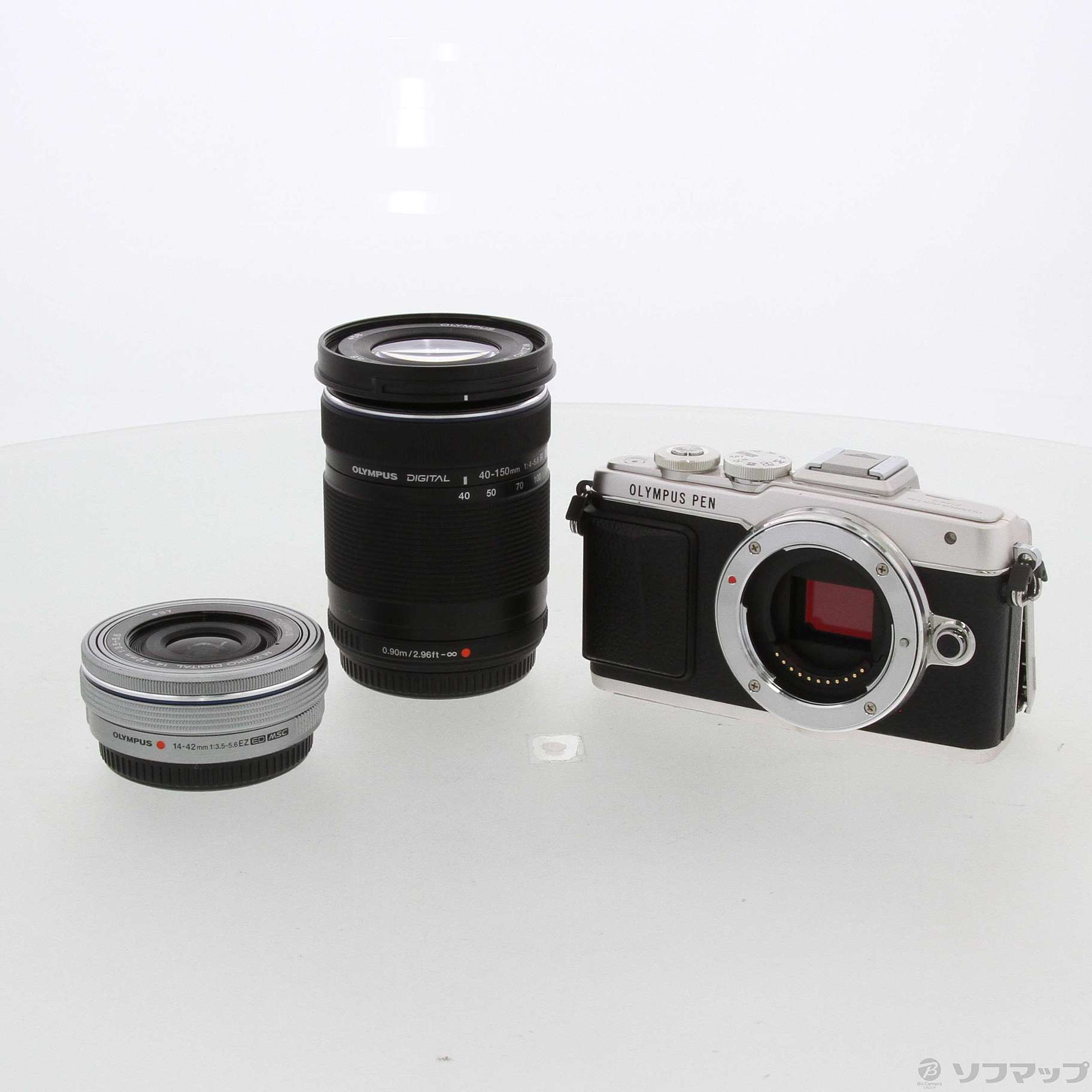 中古】PEN Lite E-PL7 EZダブルズームキット シルバー [2133032569783 