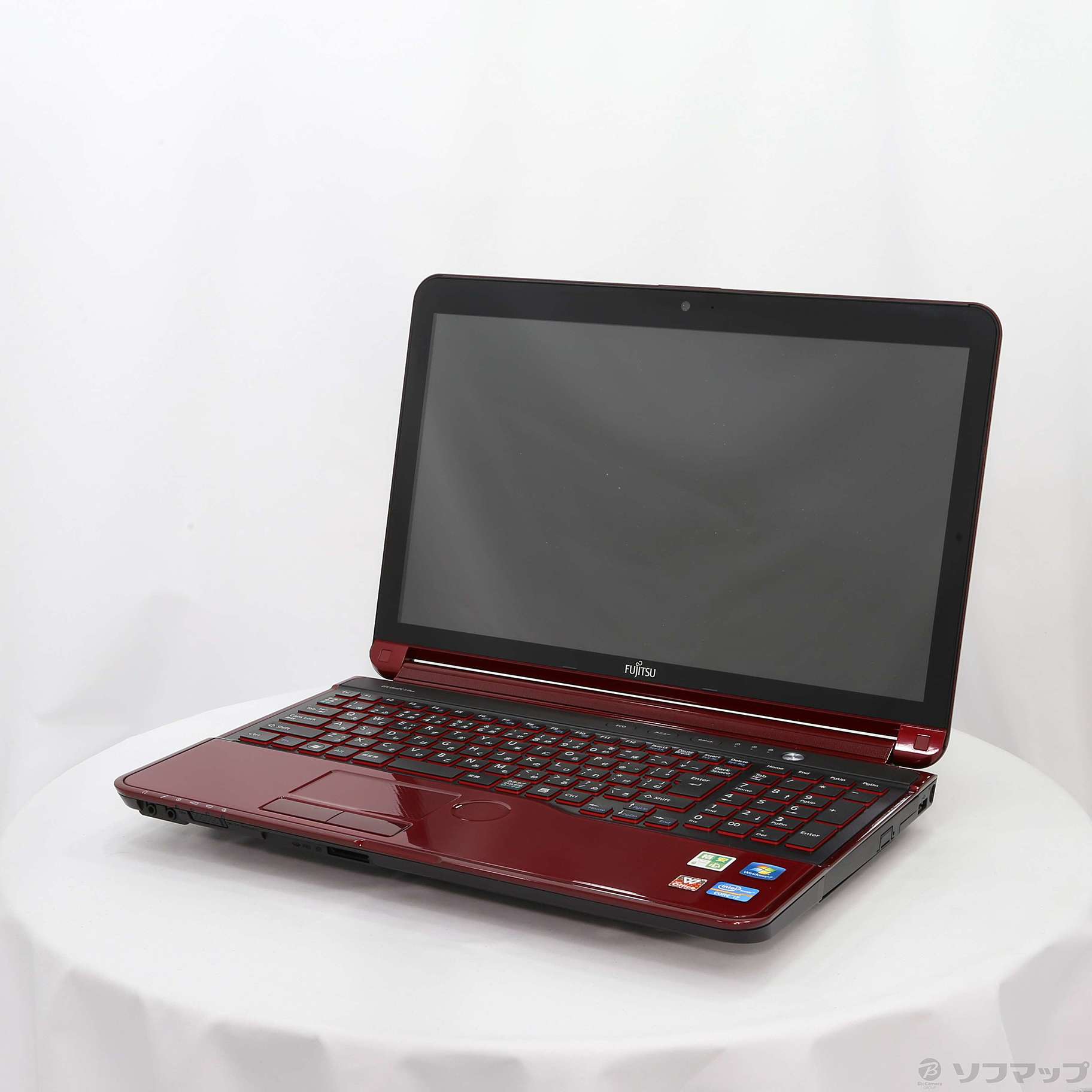 中古】格安安心パソコン LIFEBOOK AH77／H FMVA77HR ガーネットレッド ...