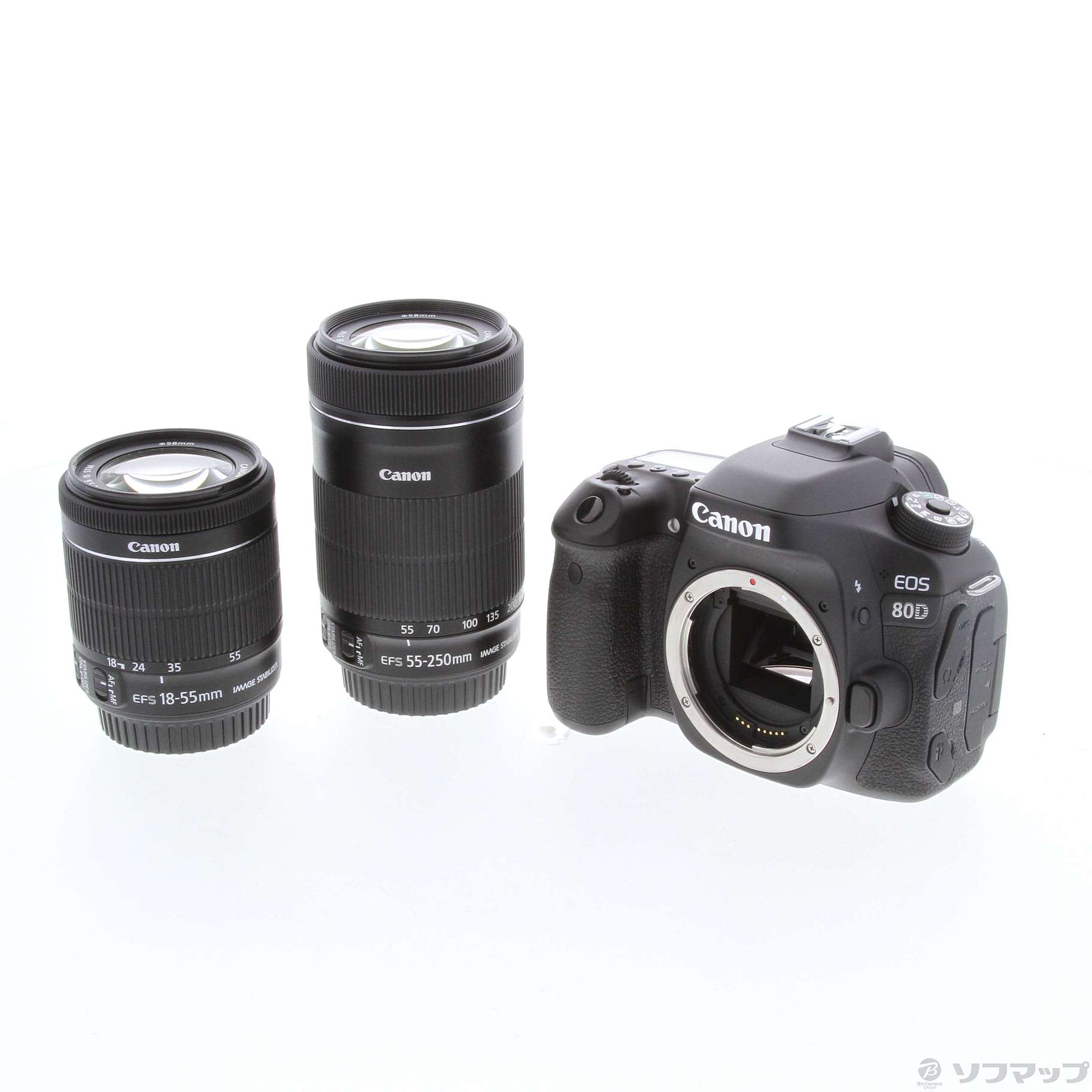 中古】EOS 80D ダブルズームキット [2133032633002] - リコレ