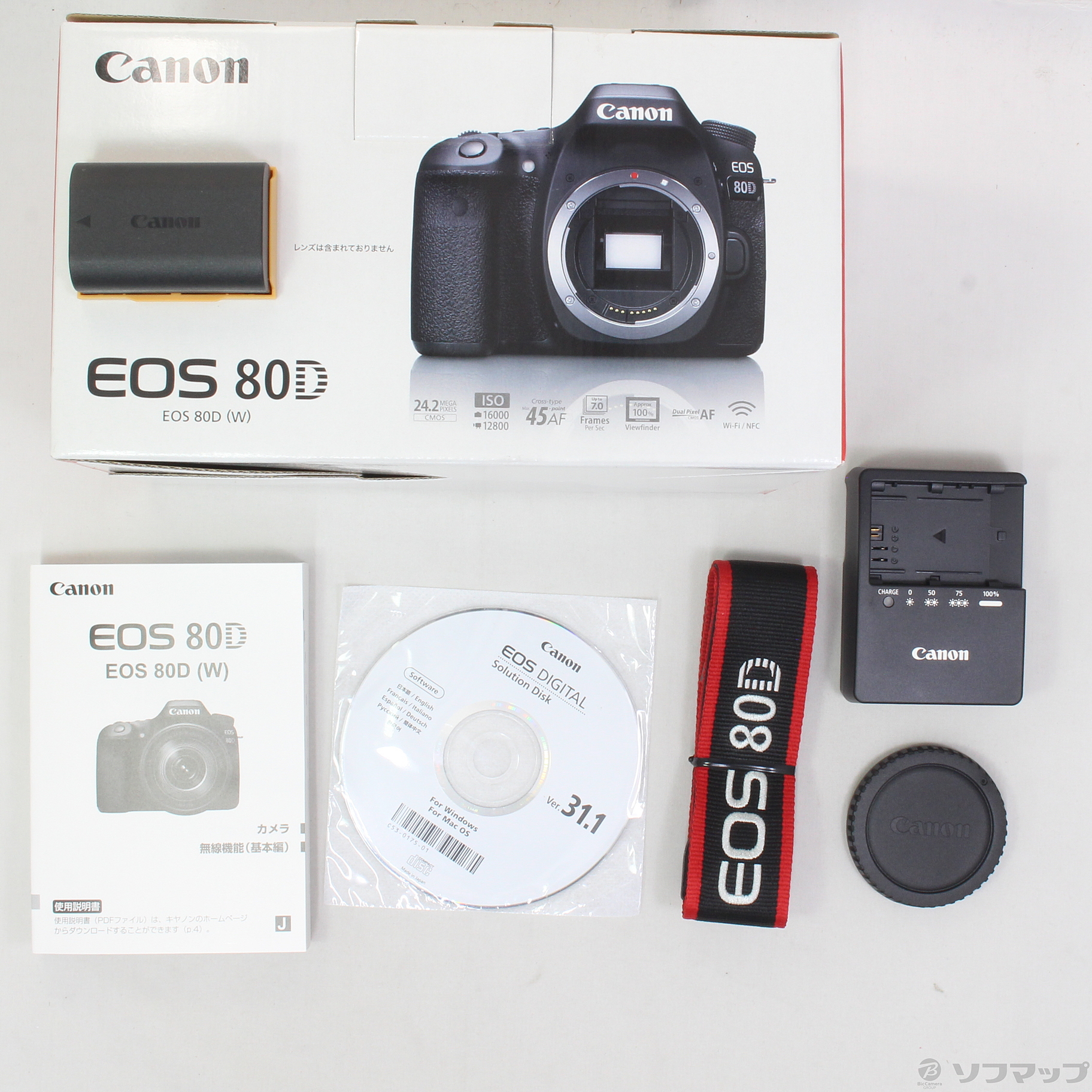 EOS 80D (W) ボディ ブラック (2420万画素／SDXC) ◇06/04(金)値下げ！