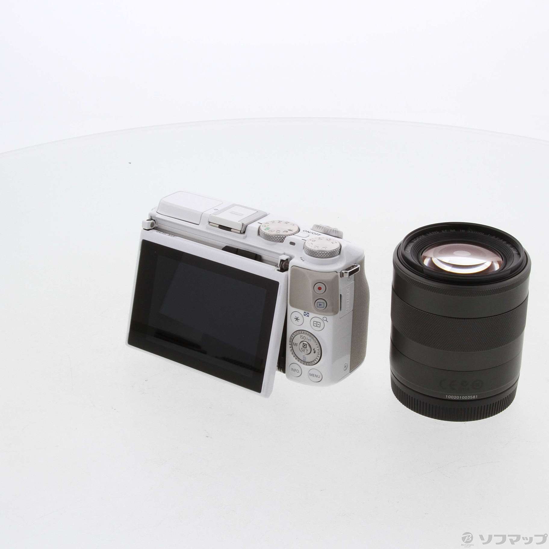 中古】EOS M3 EF-M 18-55 IS STM レンズキット ホワイト ◇07/07(水