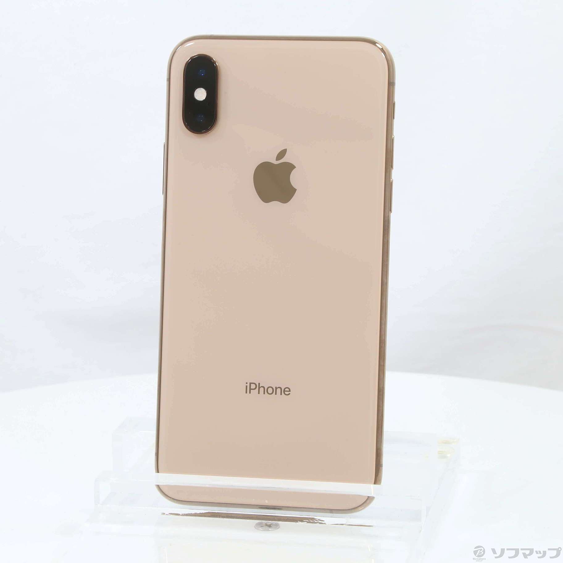 松野屋 キャンバスフラットショルダー iPhoneXS 256GB ゴールド/新品