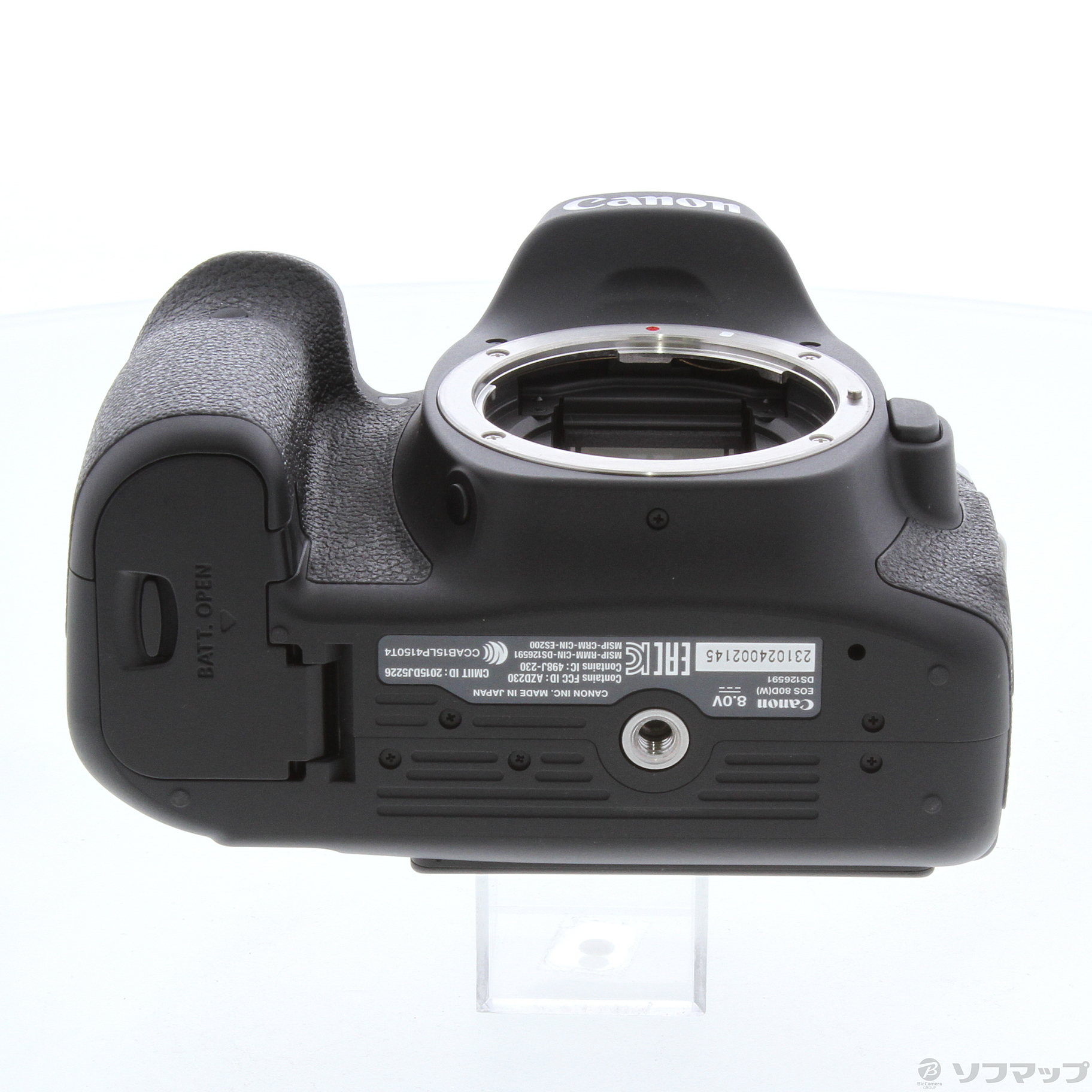 中古】EOS 80D (W) ボディ ブラック (2420万画素／SDXC