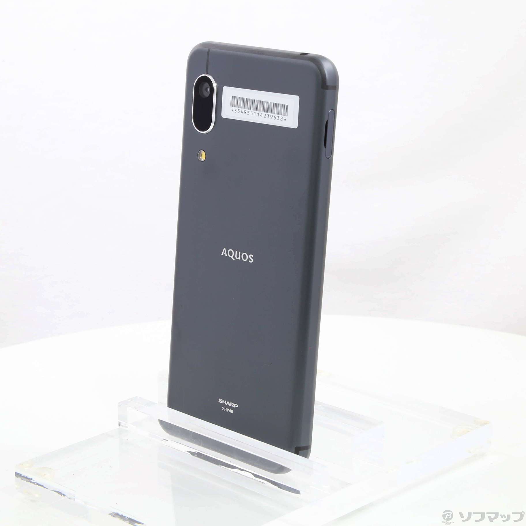 au AQUOS sense 黒 一括購入品 SIMロック解除済 expgst_4942857219753