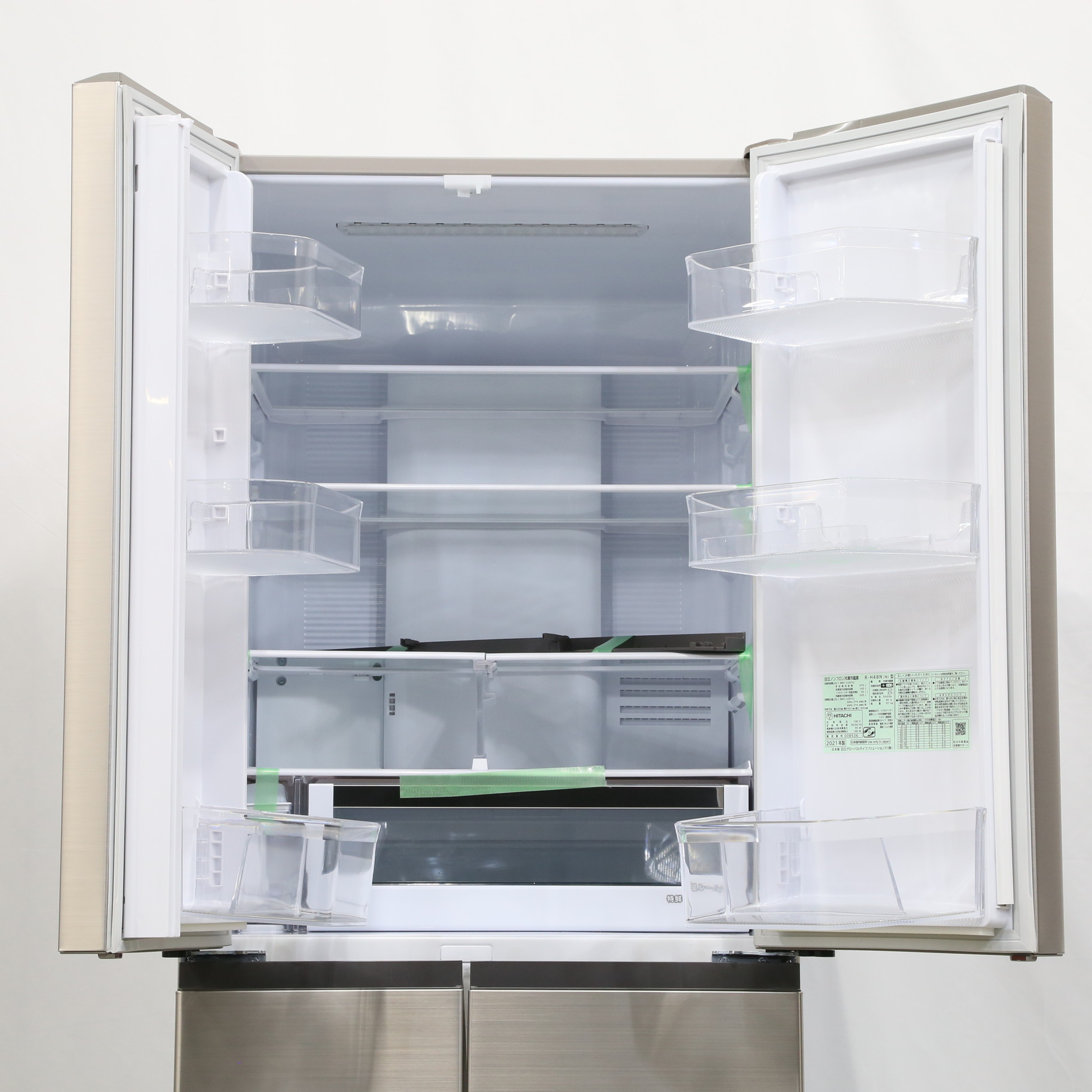 中古】〔展示品〕冷蔵庫 Hタイプ シャンパン R-H48N-N ［6ドア 