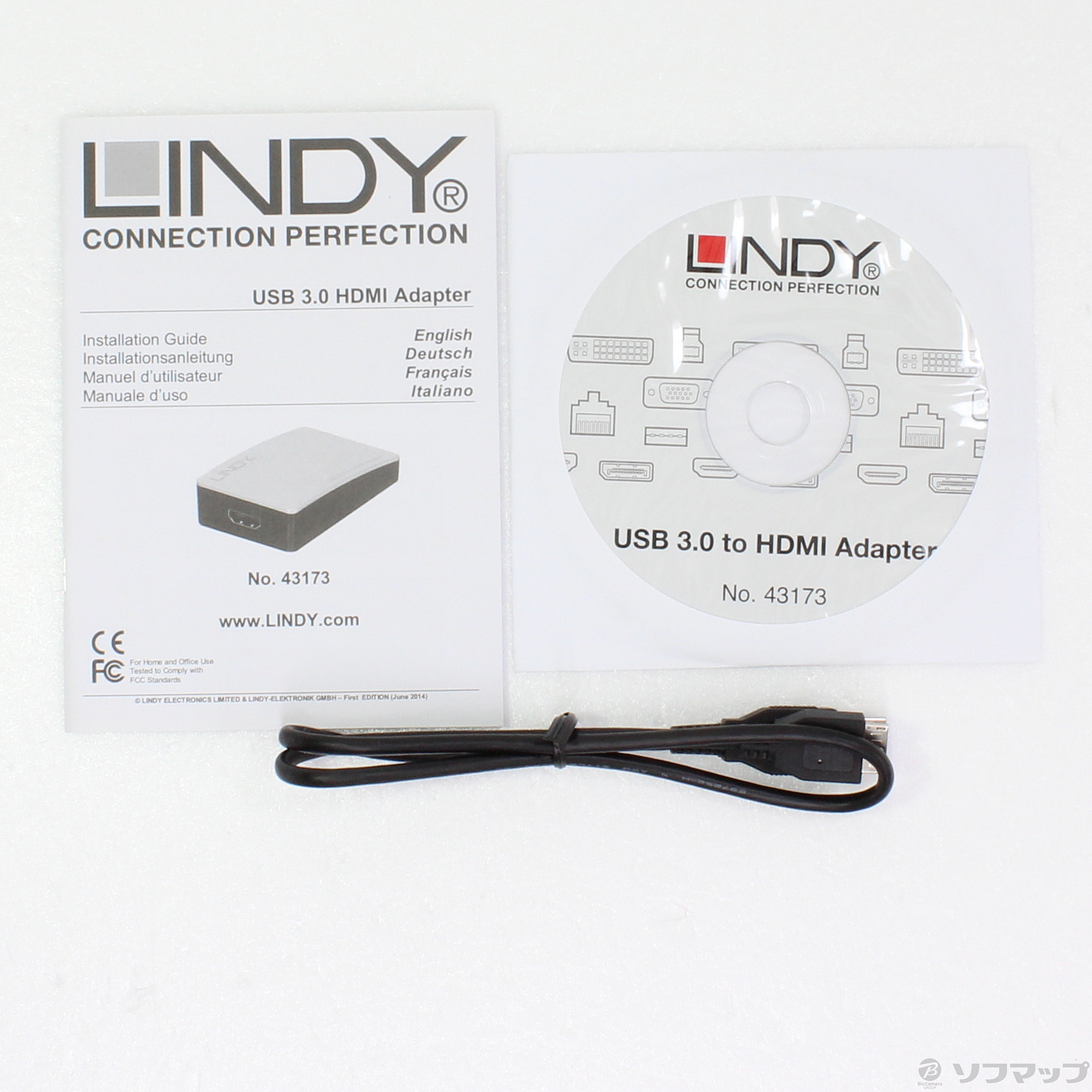 中古】セール対象品 LINDY USB 3.0 - HDMI 1.3変換アダプタ