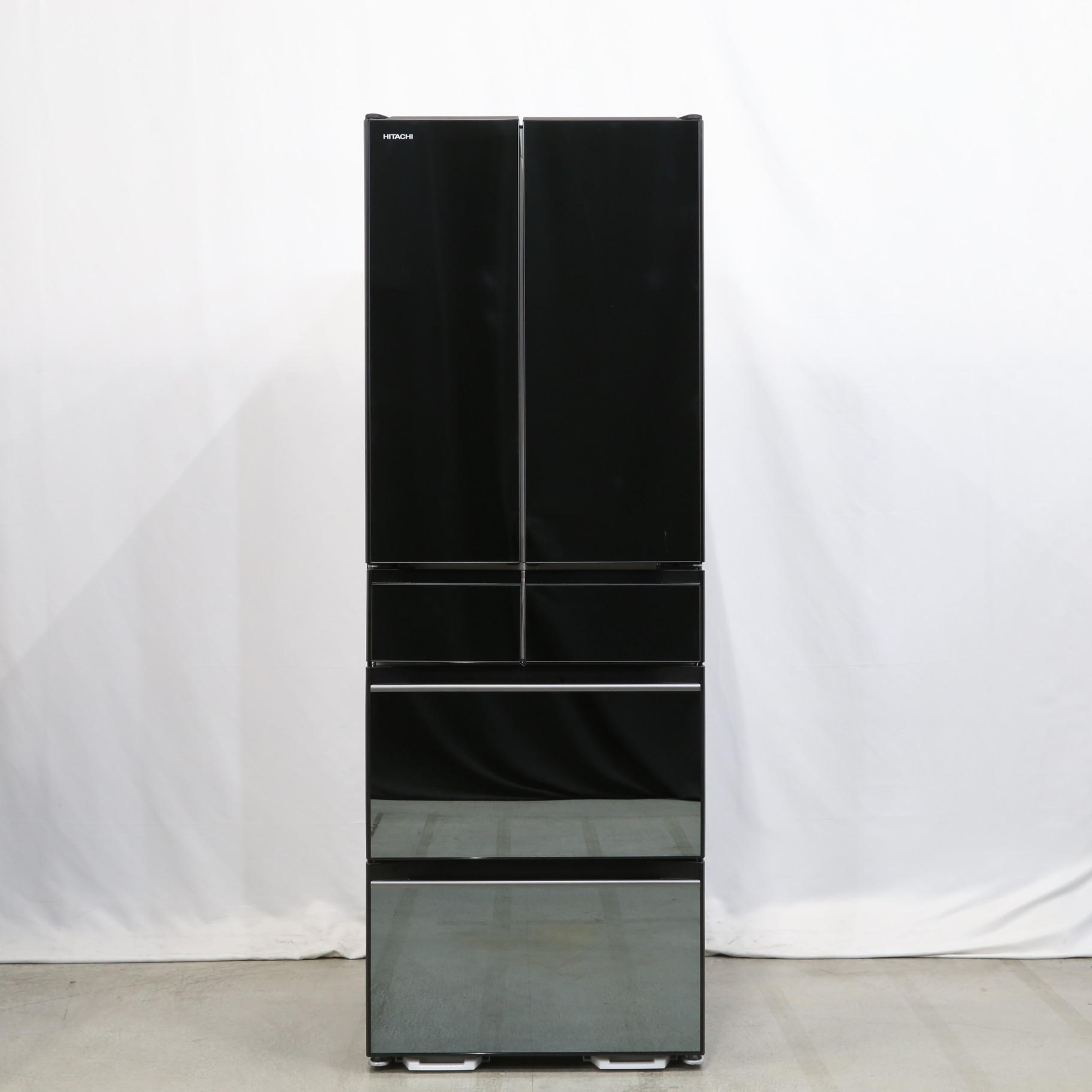 m*i様 ⑥HITACHI 2021年　R-KX50N(x)型　鏡面美品 中古】〔展示品〕 冷蔵庫 KXタイプ クリスタルミラー R-KX50N-X ［6