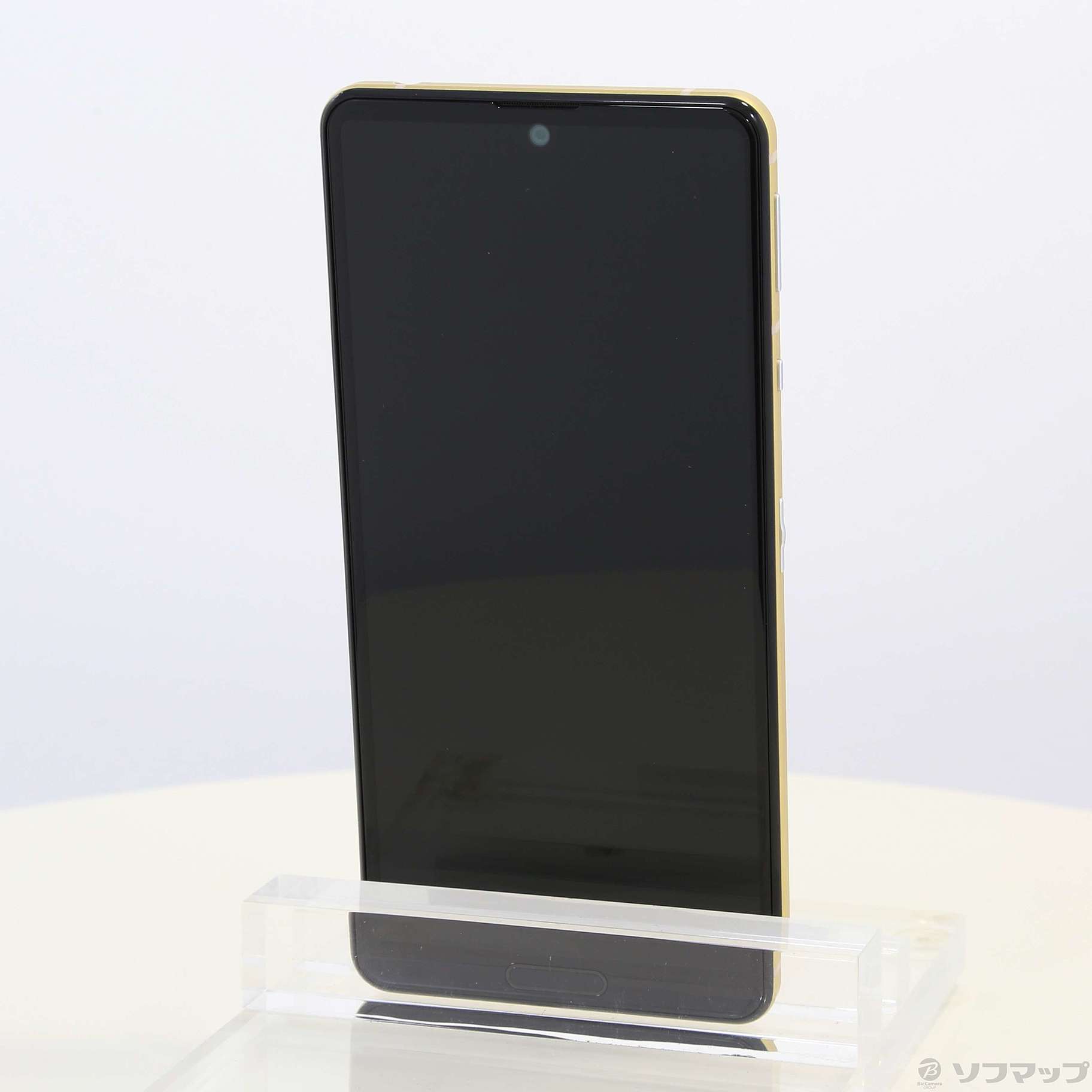 中古】AQUOS sense5G 64GB イエローゴールド SH-53A docomoロック解除