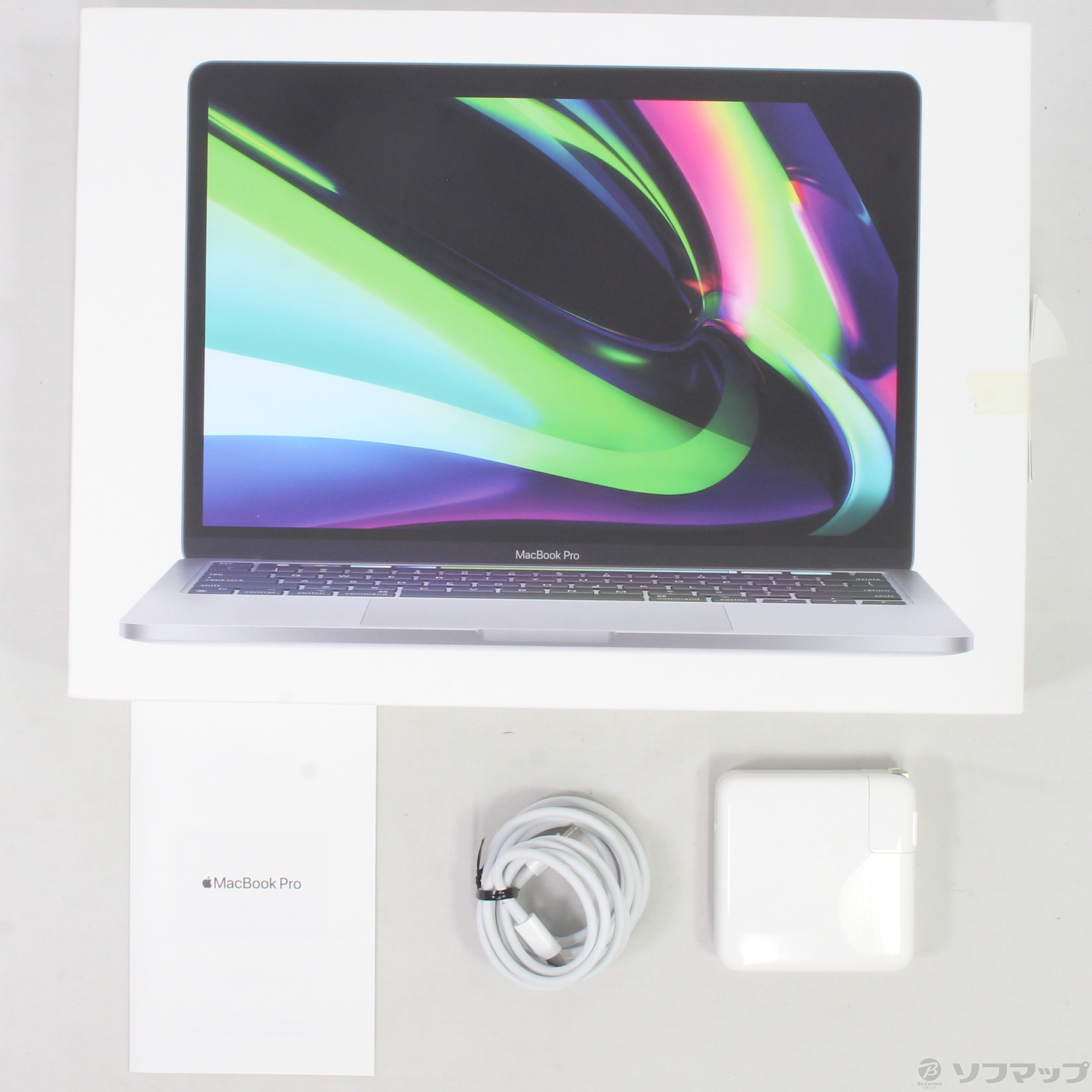 MacBook Pro 13.3-inch Late 2020 MYD92J／A Apple M1 8コアCPU_8コアGPU 8GB  SSD512GB スペースグレイ 〔macOS v11.3.1〕