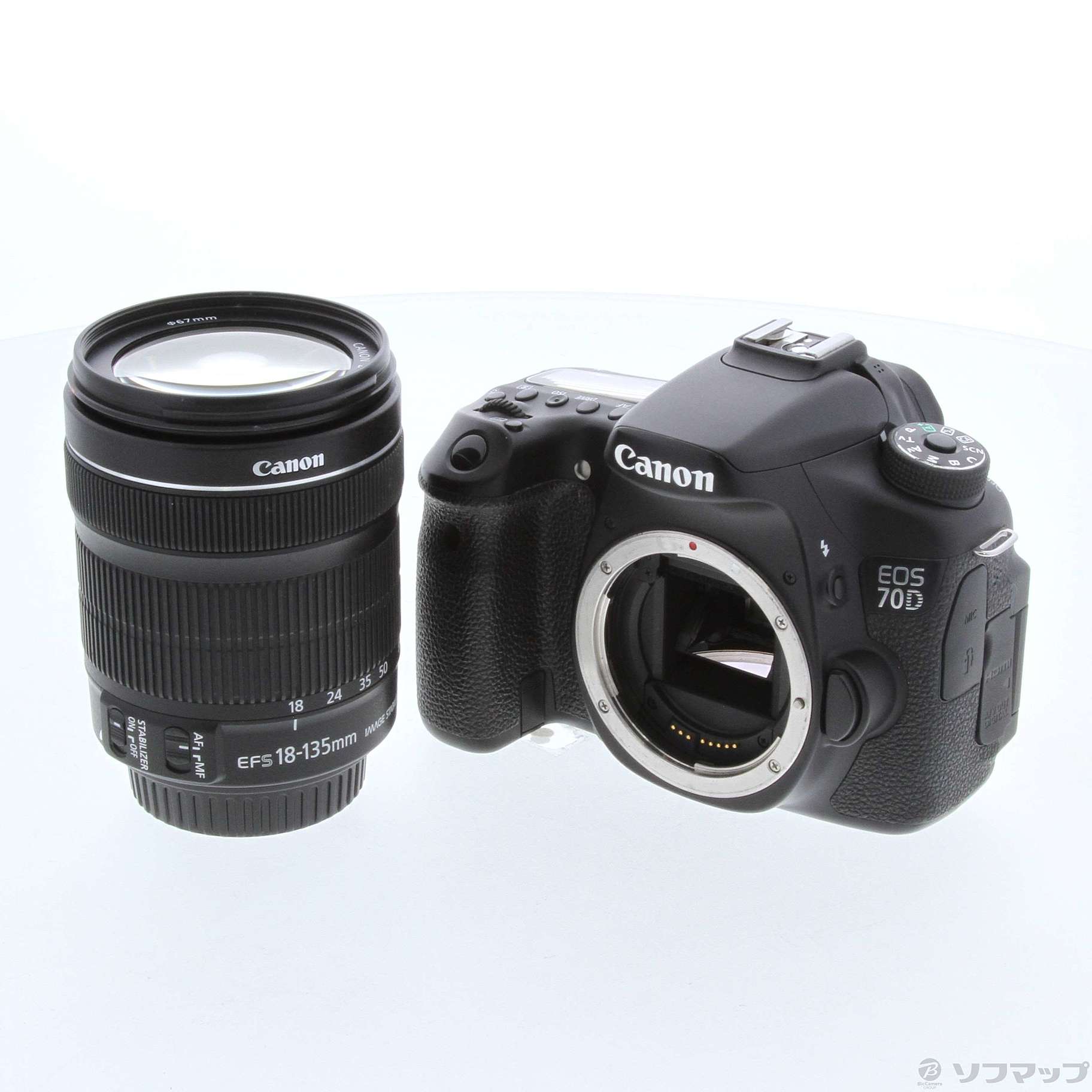 中古】EOS 70D (W) EF-S18-135 IS STM レンズキット (2020万画素／SDXC