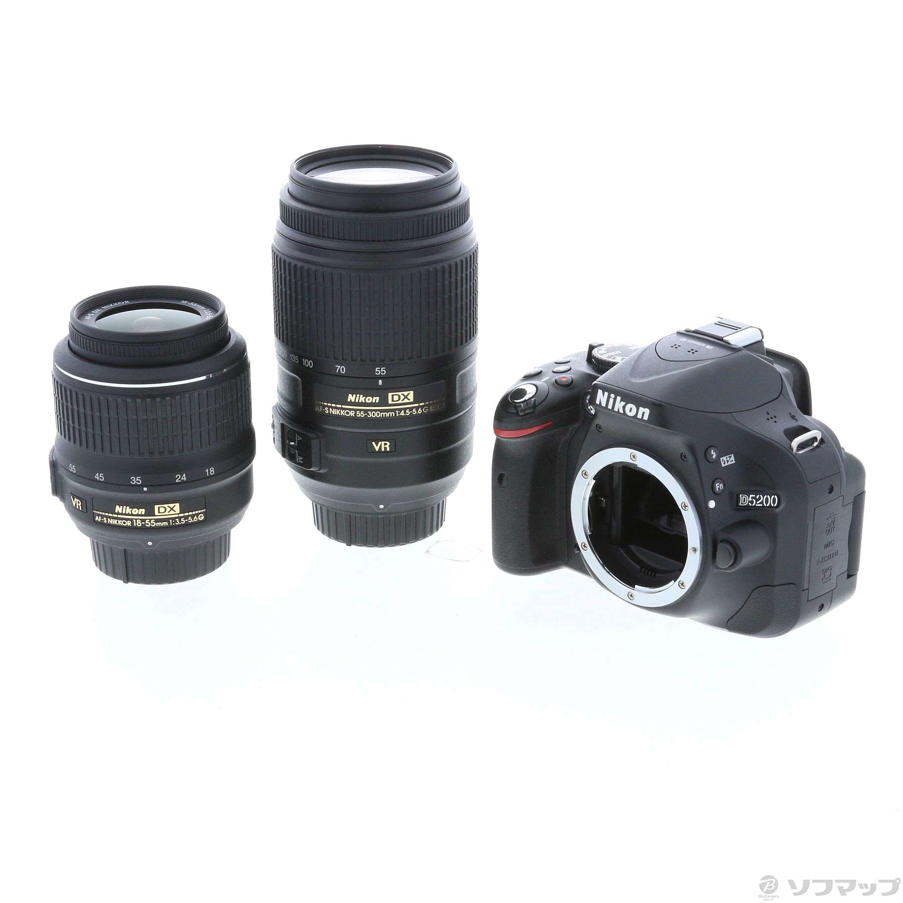 Nikon D5200 ダブルズームキットとワイヤレスモバイルアダプター ...