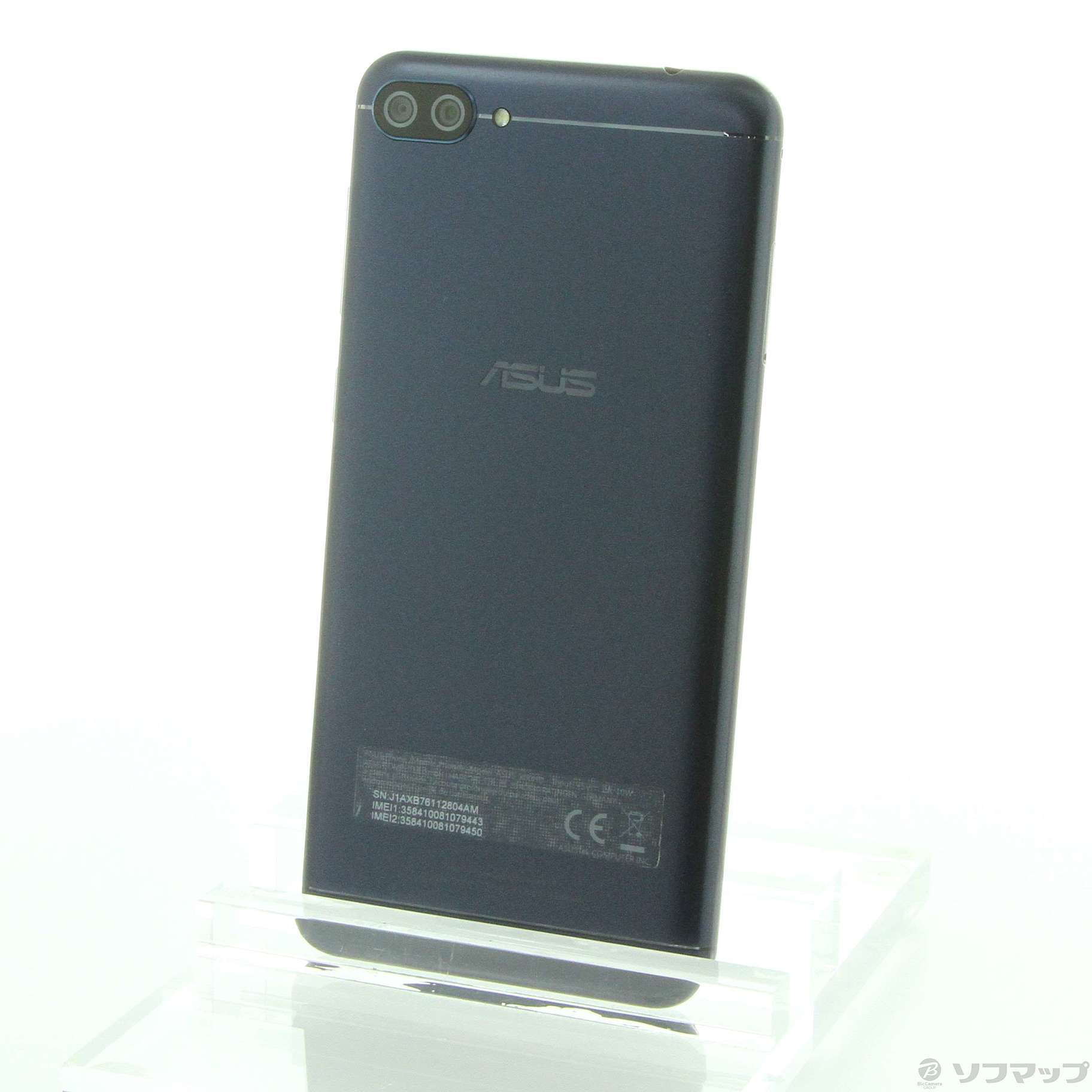 中古】ZenFone 4 Max 32GB ネイビーブラック ZC520KL-BK32S3 SIMフリー