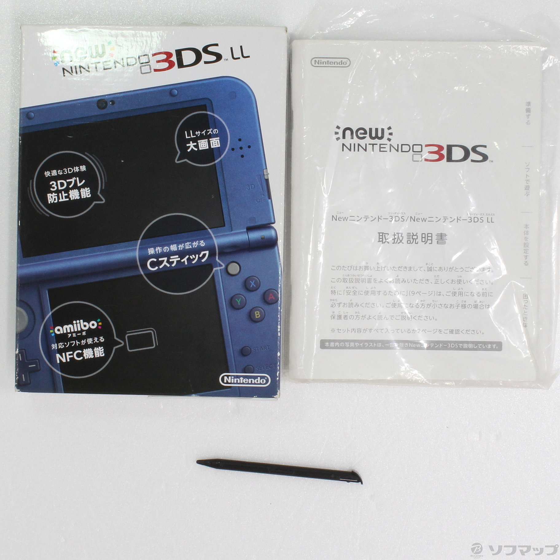 中古品 难有的 New任天堂3ds Ll金属蓝色 No邮购是秋叶原 Sofmap Sofmap