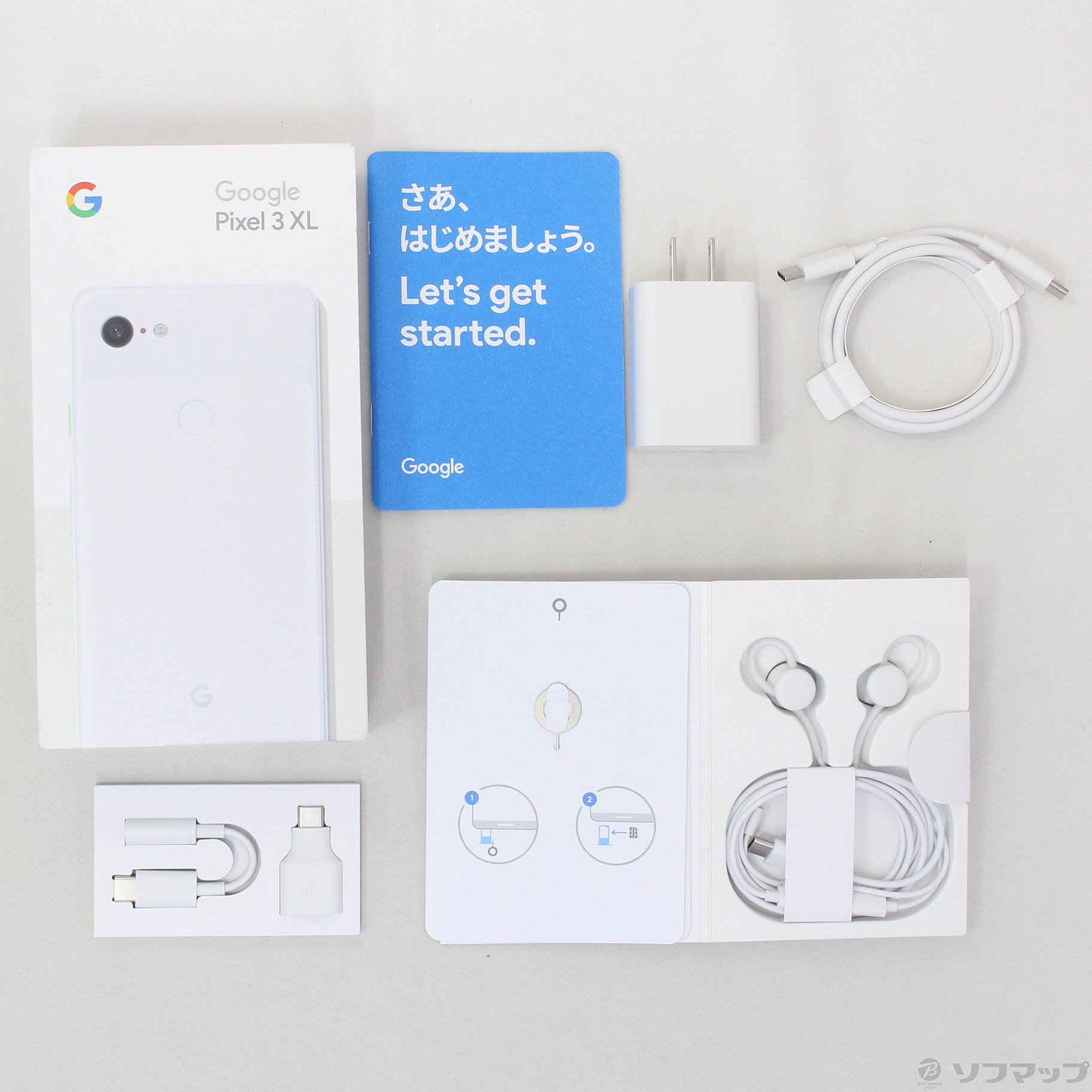 中古】Google Pixel 3 XL 128GB クリアホワイト G013D SoftBank ◇07