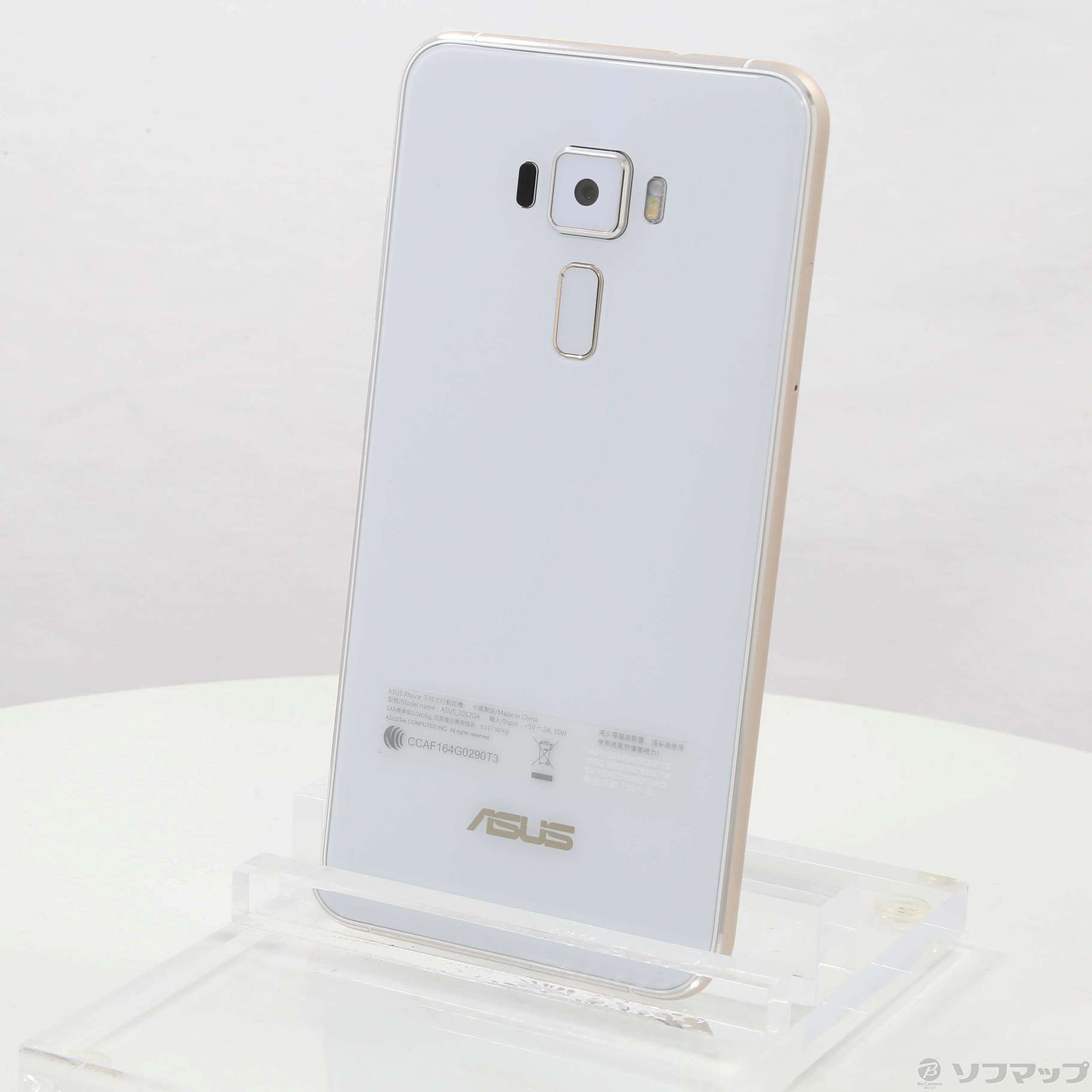 中古】ZenFone 3 64GB パールホワイト ZE552KL-WH64S4 SIMフリー ...